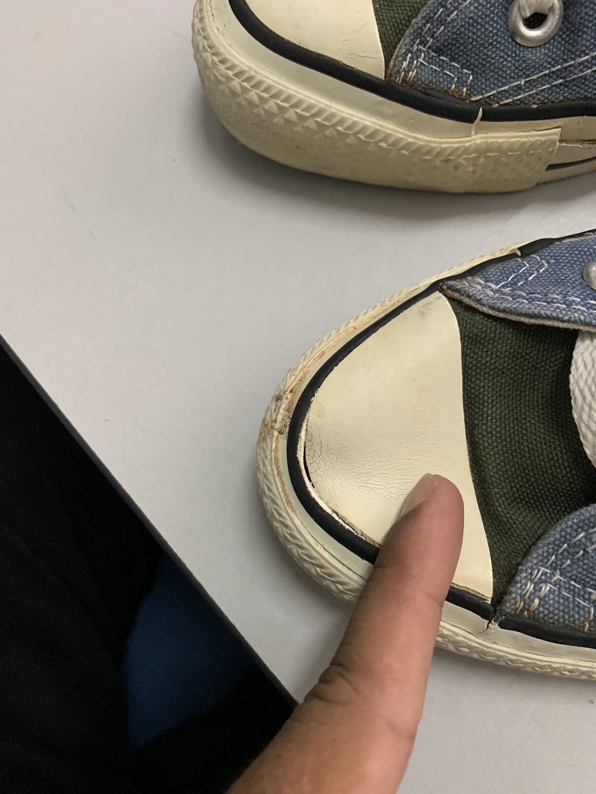 Converse × Vintage Converse made in usa highcut 1990 Size US 6.5 / EU 39-40 - 3 Thumbnail