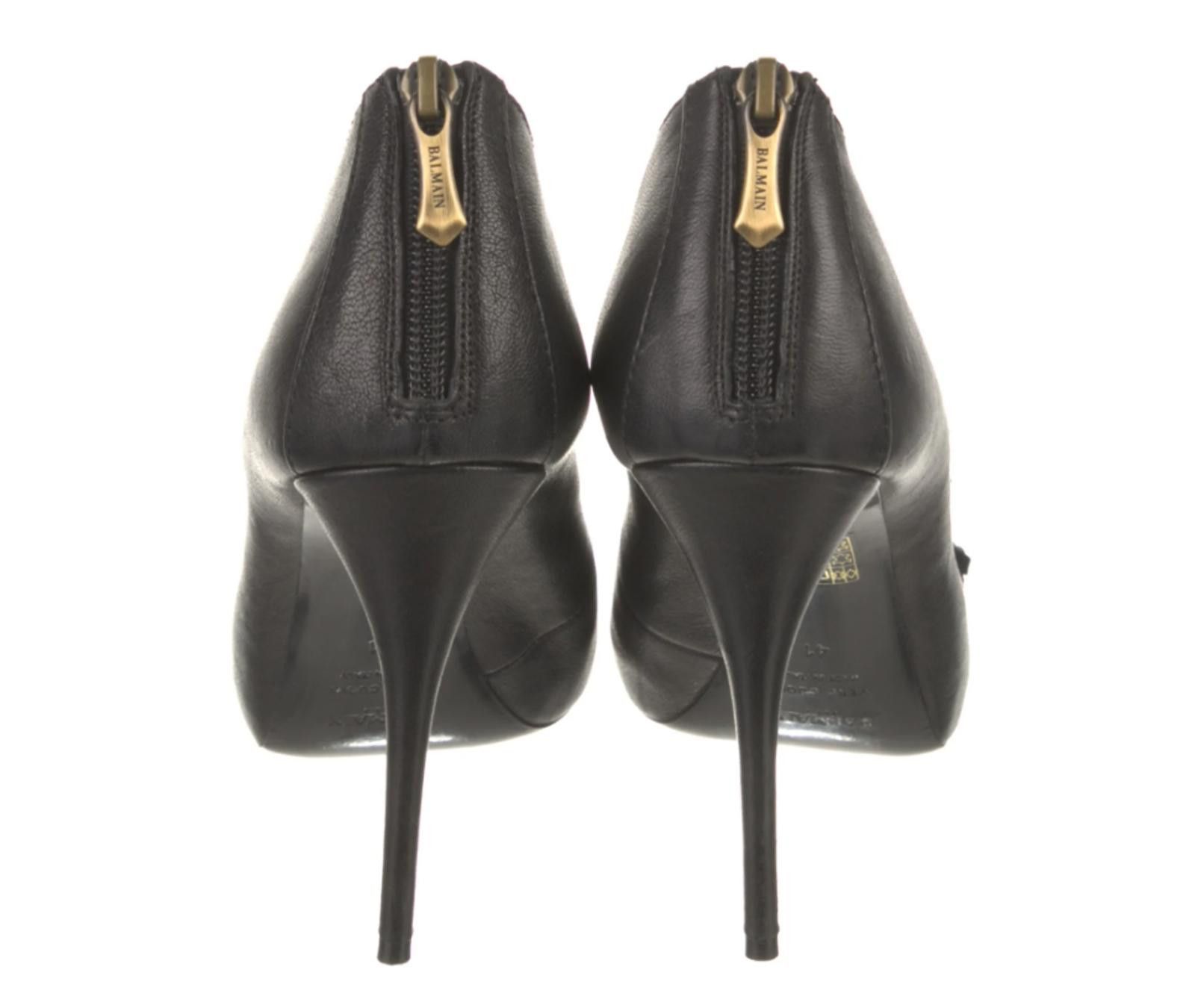 Balmain Balmain Leather Pumps Lace Ups w/zipper US9.5 EU41 Size US 9.5 / IT 39.5 - 4 Thumbnail