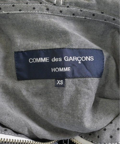 Comme des Garcons Homme Jacket Blouson Dots Hooded Zip Up Cotton Gray x Black Size US XS / EU 42 / 0 - 8 Thumbnail