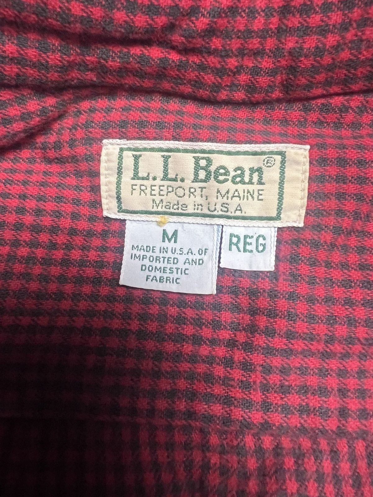 L.L. Bean Vintage L.L. Bean Flannel-Lined Denim Shirt Made in USA (46) Size US M / EU 48-50 / 2 - 6 Thumbnail