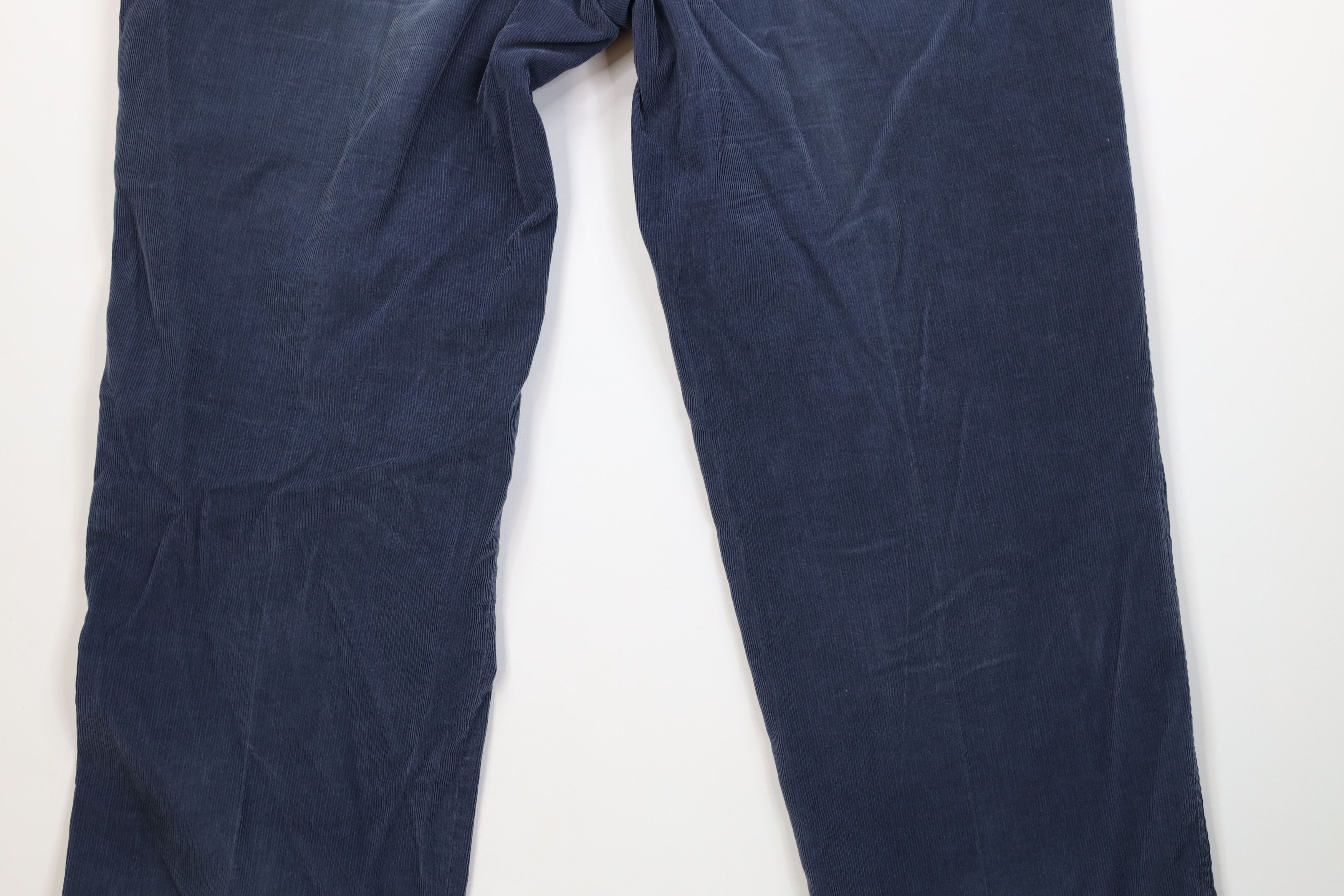 Lands' End Vintage 70s Lands End Wide Leg Corduroy Chino Pants Blue USA Size US 40 / EU 56 - 14 Thumbnail