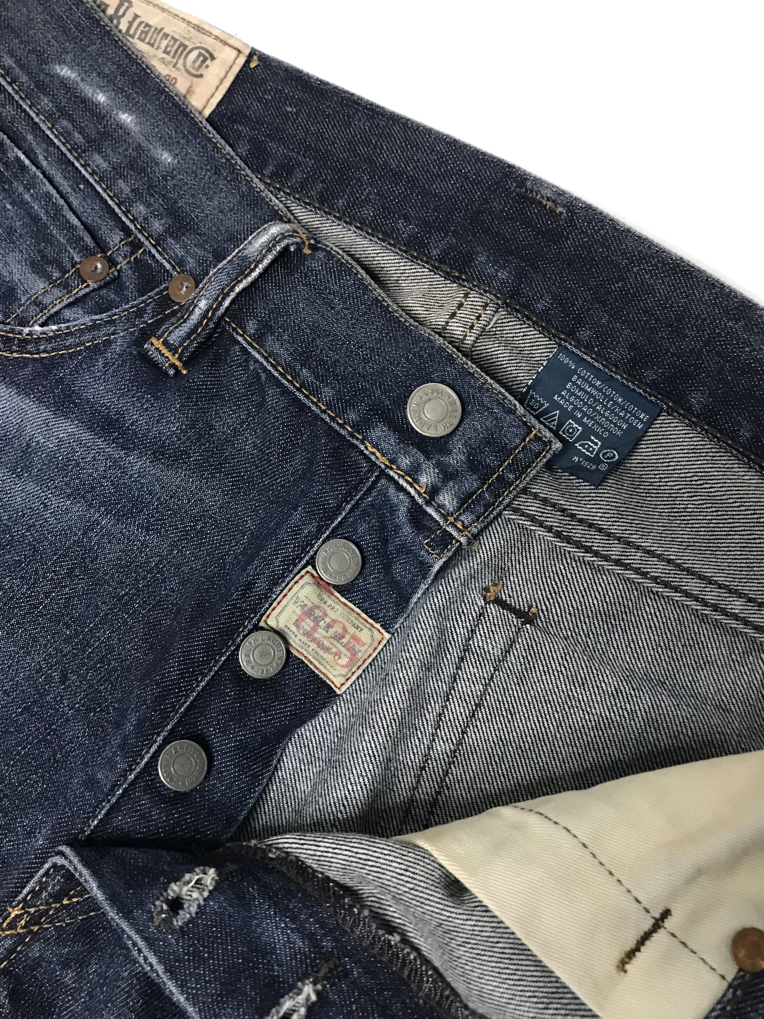 Polo Ralph Lauren Ralph Lauren Varick Slim 625 Jeans Ripped Washed Pant Size US 34 / EU 50 - 7 Thumbnail