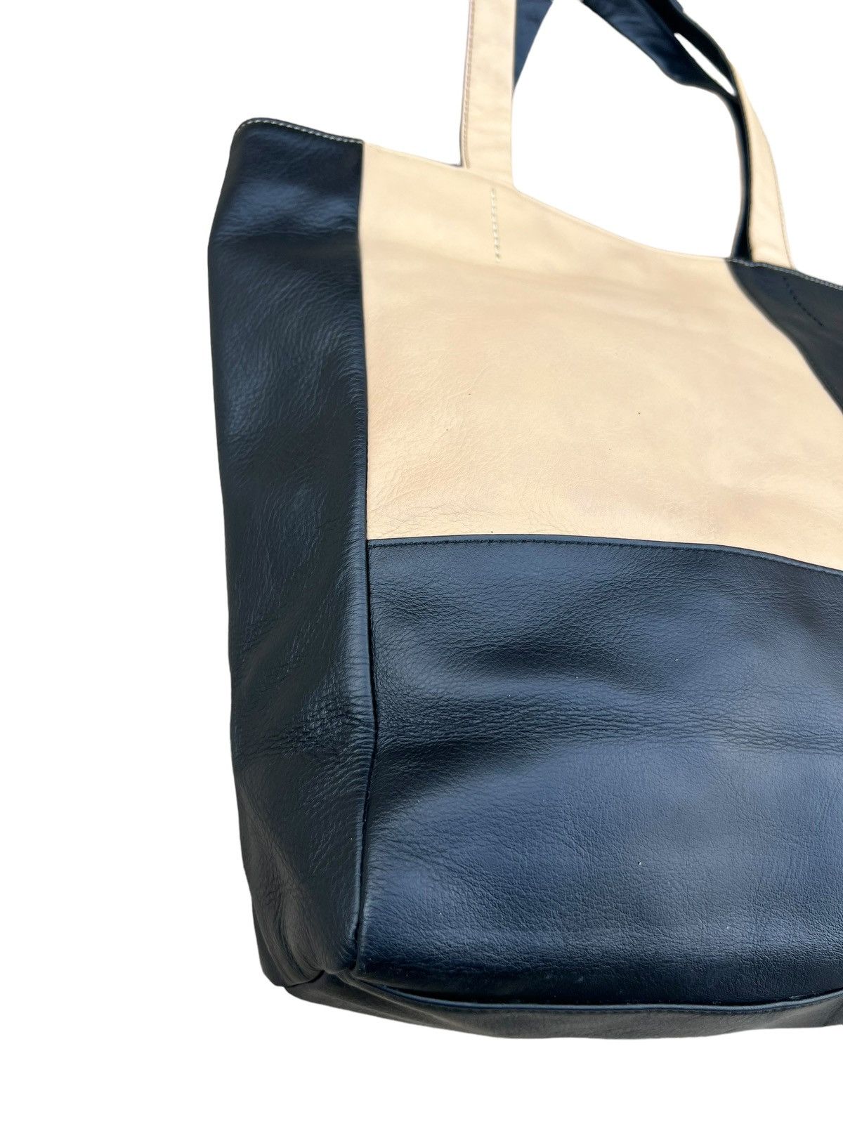 Leather Les sacs Adam Japan Patchwork Leather Tote Bag Size ONE SIZE - 12 Thumbnail