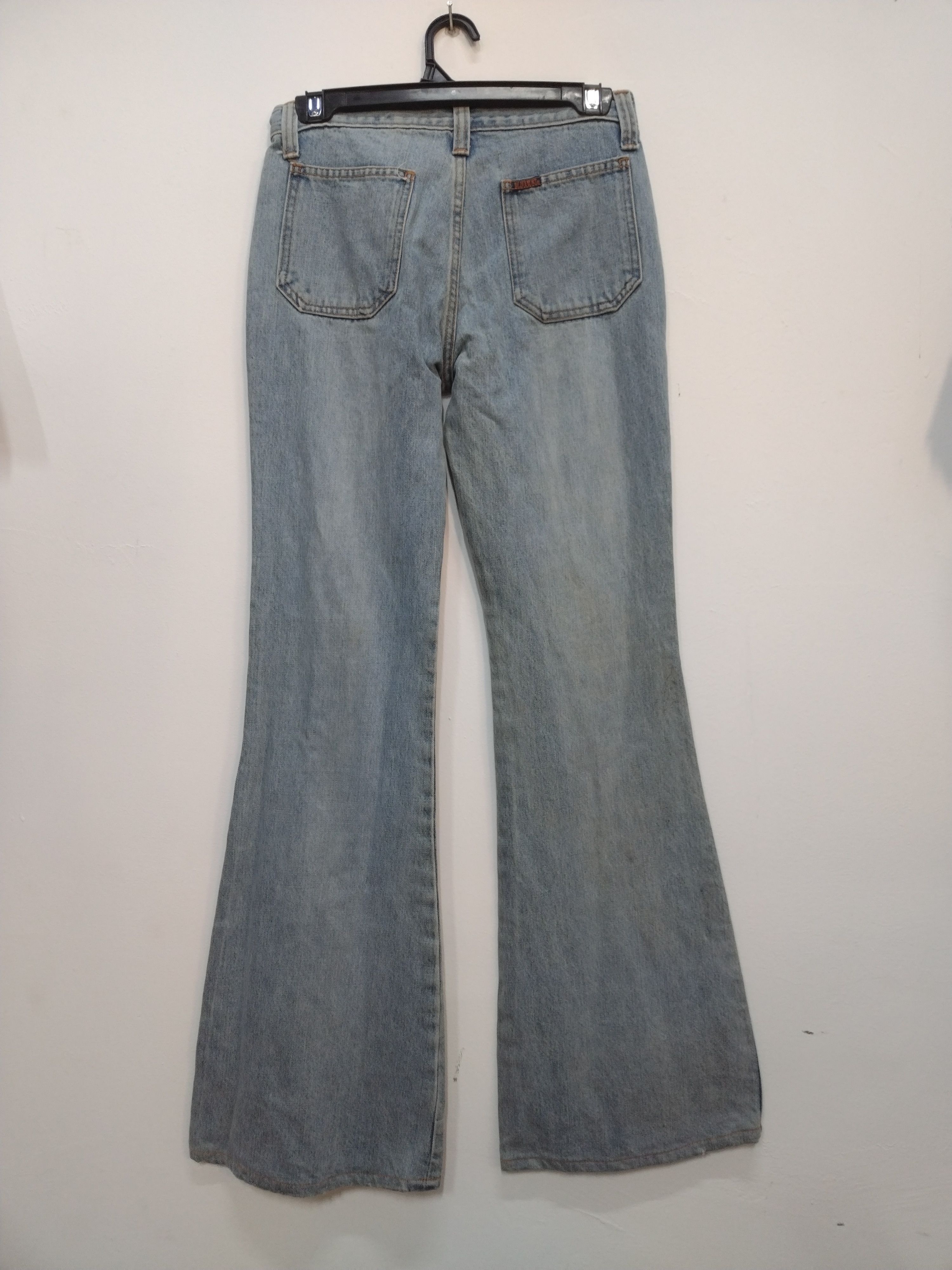 Japanese Brand × Le Grande Bleu (L.G.B.) × Vintage Vintage BLUE WAY Flare Bootcut Faded Jeans Bell Button Size 28" / US 6 / IT 42 - 8 Thumbnail