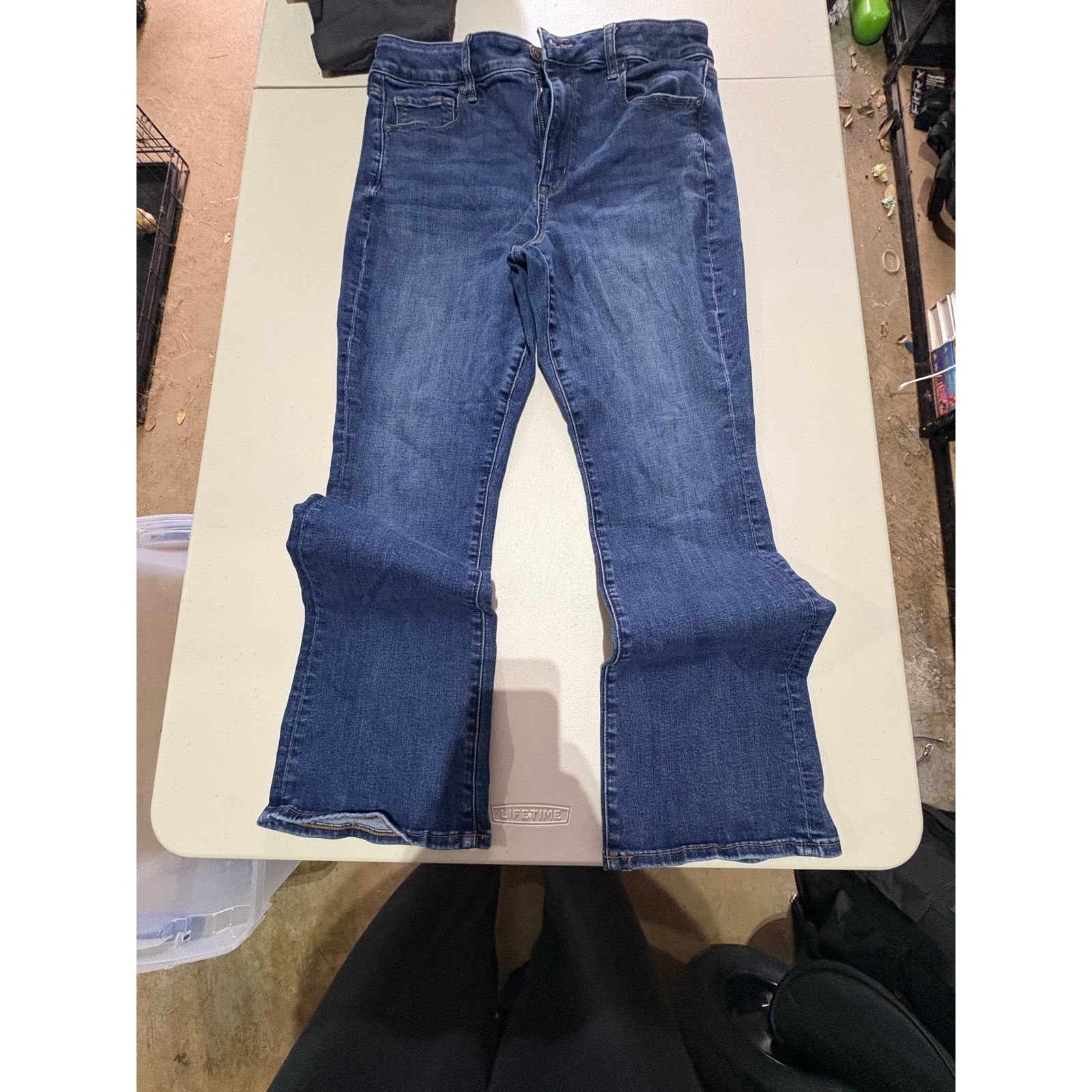 American Eagle Outfitters American Eagle Womens 14 Next Level Stretch Bootcut Jeans Size 36" / US 14 / IT 50 - 2 Thumbnail