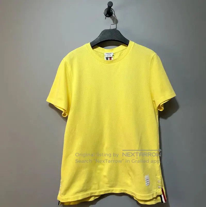 Thom Browne Thom Browne Yellow Cotton Women's T-shirt . Size S / US 4 / IT 40 - 4 Thumbnail