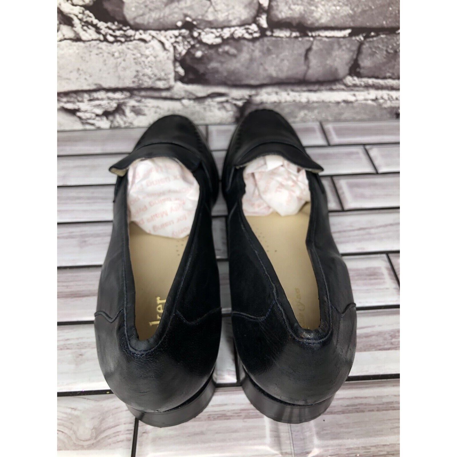 Barker Barker Flex Fine English Shoes Navy Blue Leather Loafers Wom Size US 7.5 / IT 37.5 - 5 Thumbnail