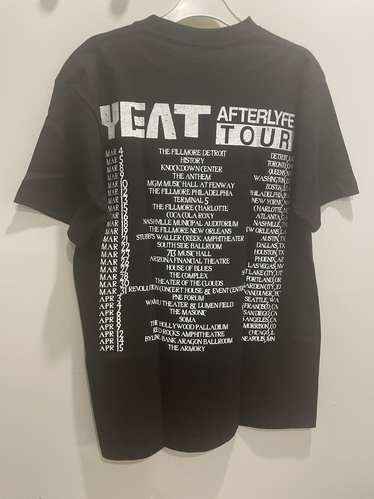 Yeat Yeat AFTERLYFE tour tee Size US M / EU 48-50 / 2 - 2 Thumbnail