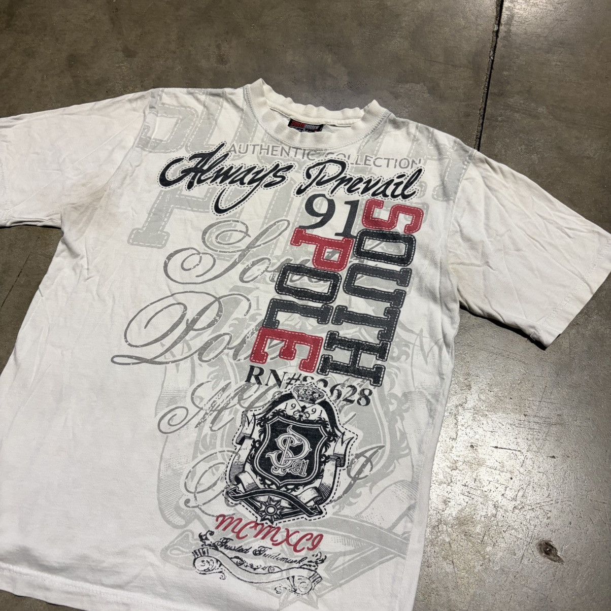 Southpole Vintage SouthPole T shirt AOP Hip Hop Logo Skater Y2K Size US L / EU 52-54 / 3 - 4 Thumbnail