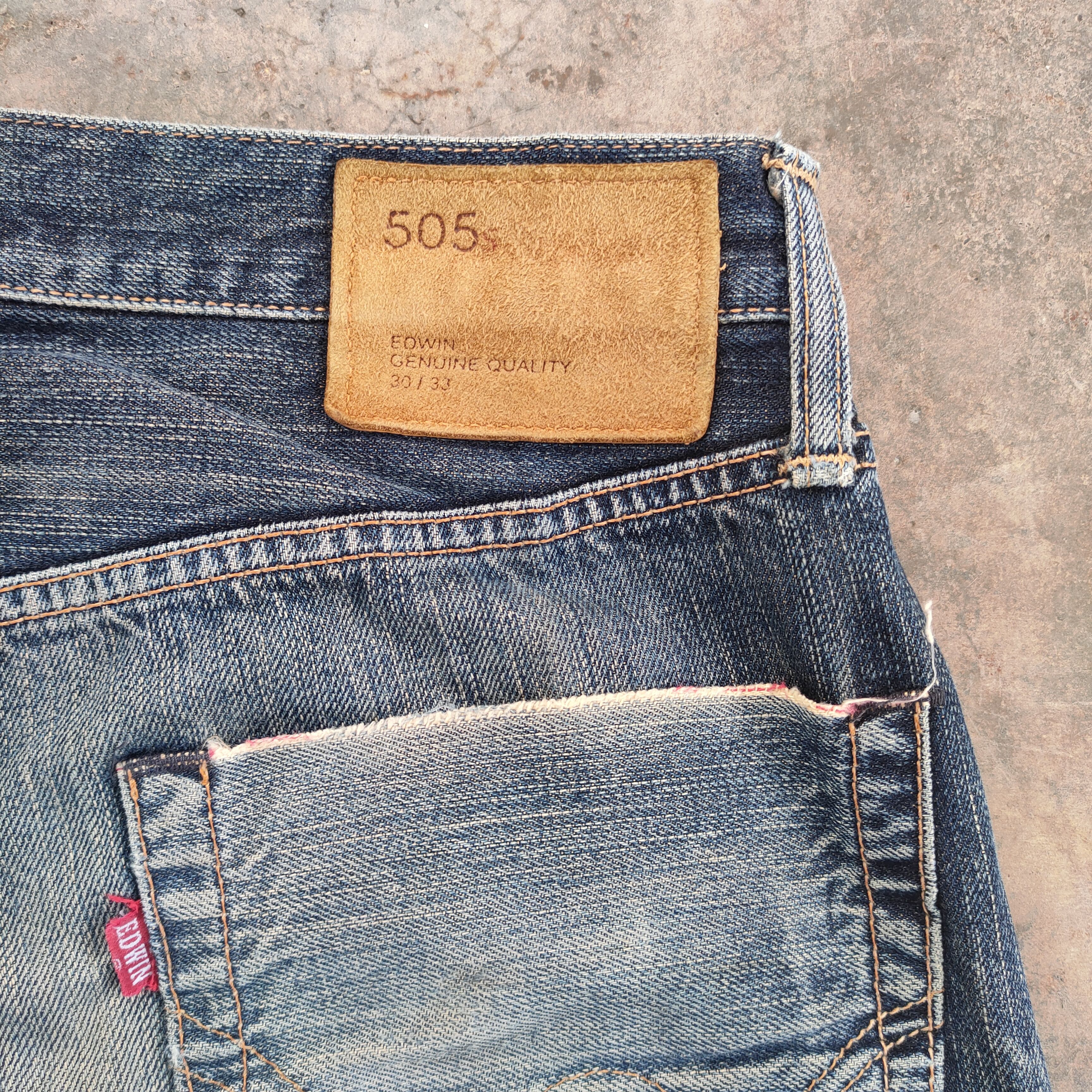 Edwin EDWIN 505 VINTAGE DISTRESSED JEANS PANTS Size US 32 / EU 48 - 10 Thumbnail