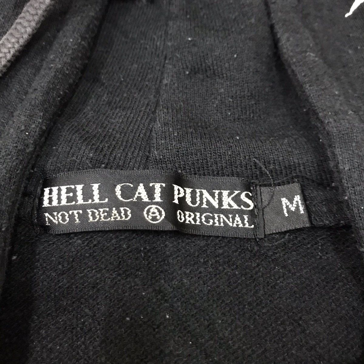 If Six Was Nine × Japanese Brand × Vintage Hell Cat Punks Not Dead Pullover Long Sweater Hoodie Size M / US 6-8 / IT 42-44 - 6 Thumbnail