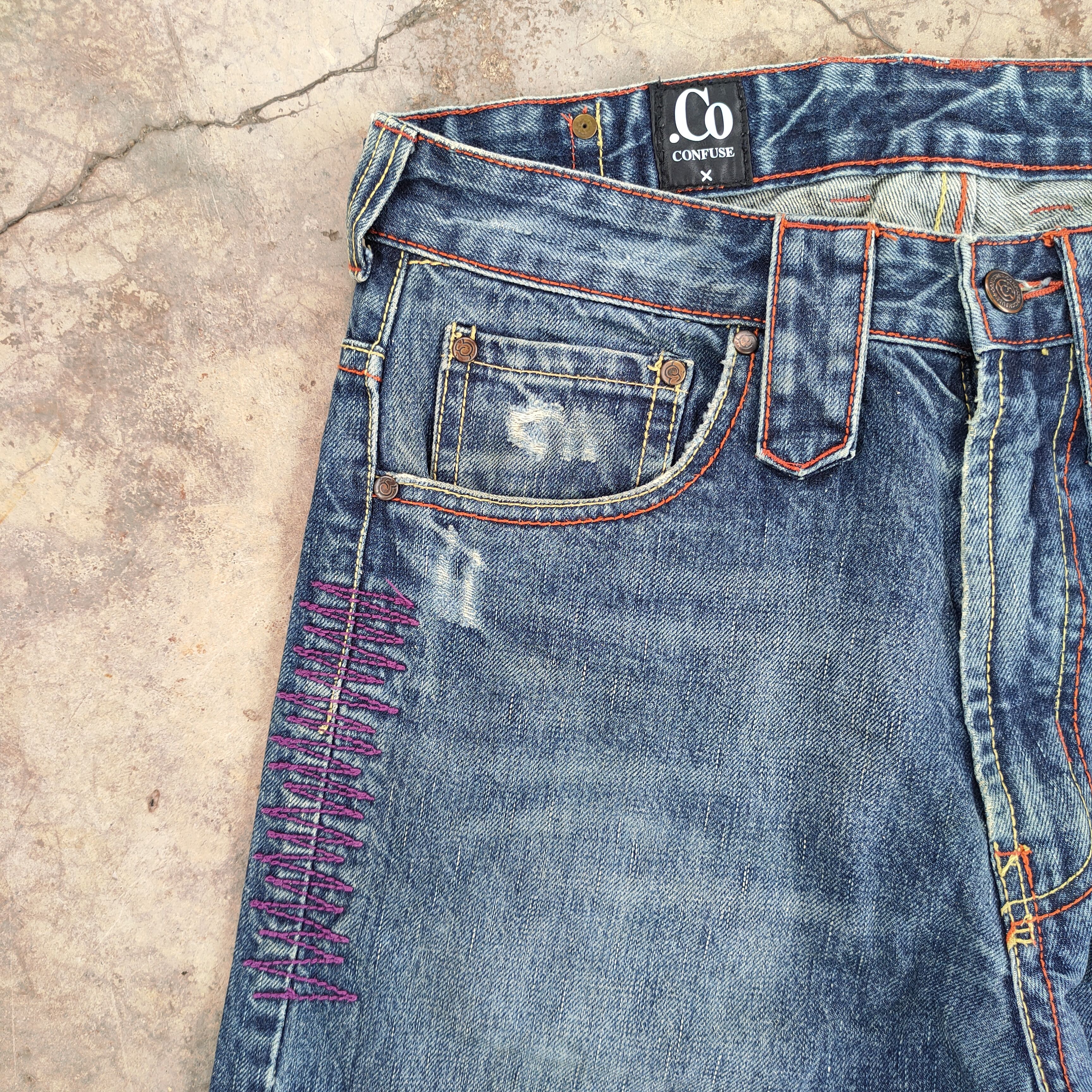 Japanese Brand × Jean × Vintage W32 VINTAGE CO CONFUSE FADED JEANS DENIM PANTS Size US 32 / EU 48 - 6 Thumbnail
