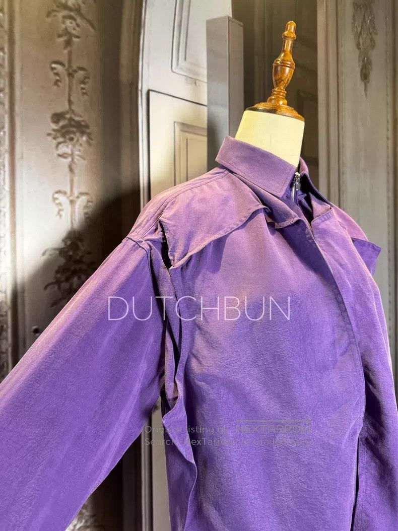 Y/Project Y/Project State Present Purple Zip-Up Shirt Size XXS / US 00 / IT 34 - 5 Thumbnail