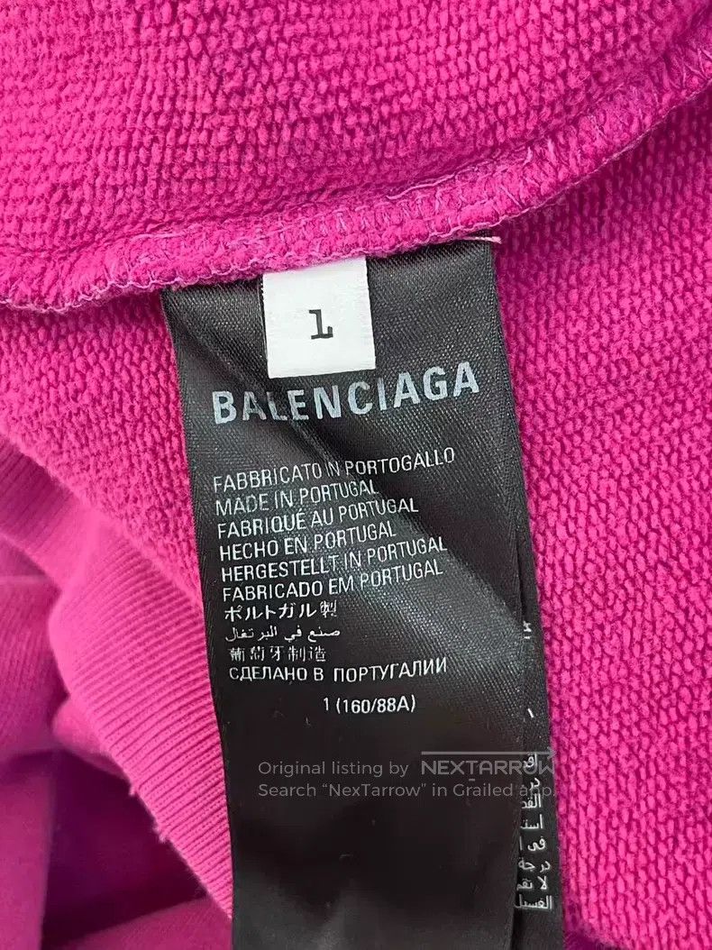Balenciaga Balenciaga Fuchsia Sweatshirt Size US S / EU 44-46 / 1 - 5 Thumbnail