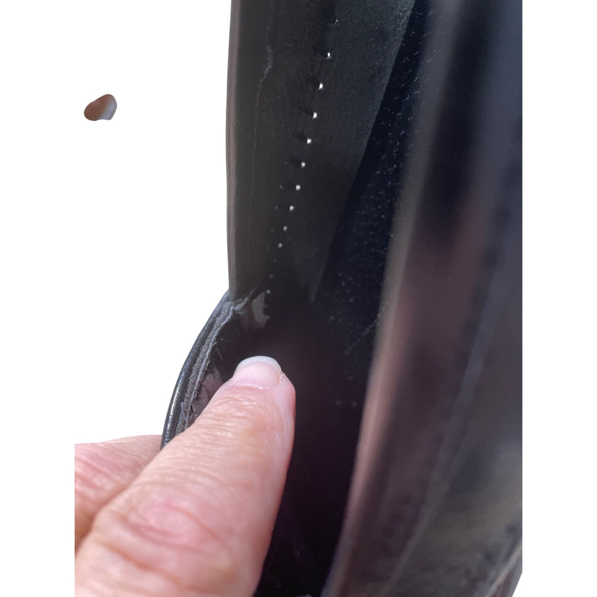 Designer French Shriner Black Leather Tasseled Slip-On Loafers Mens S Size US 8.5 / EU 41-42 - 11 Thumbnail