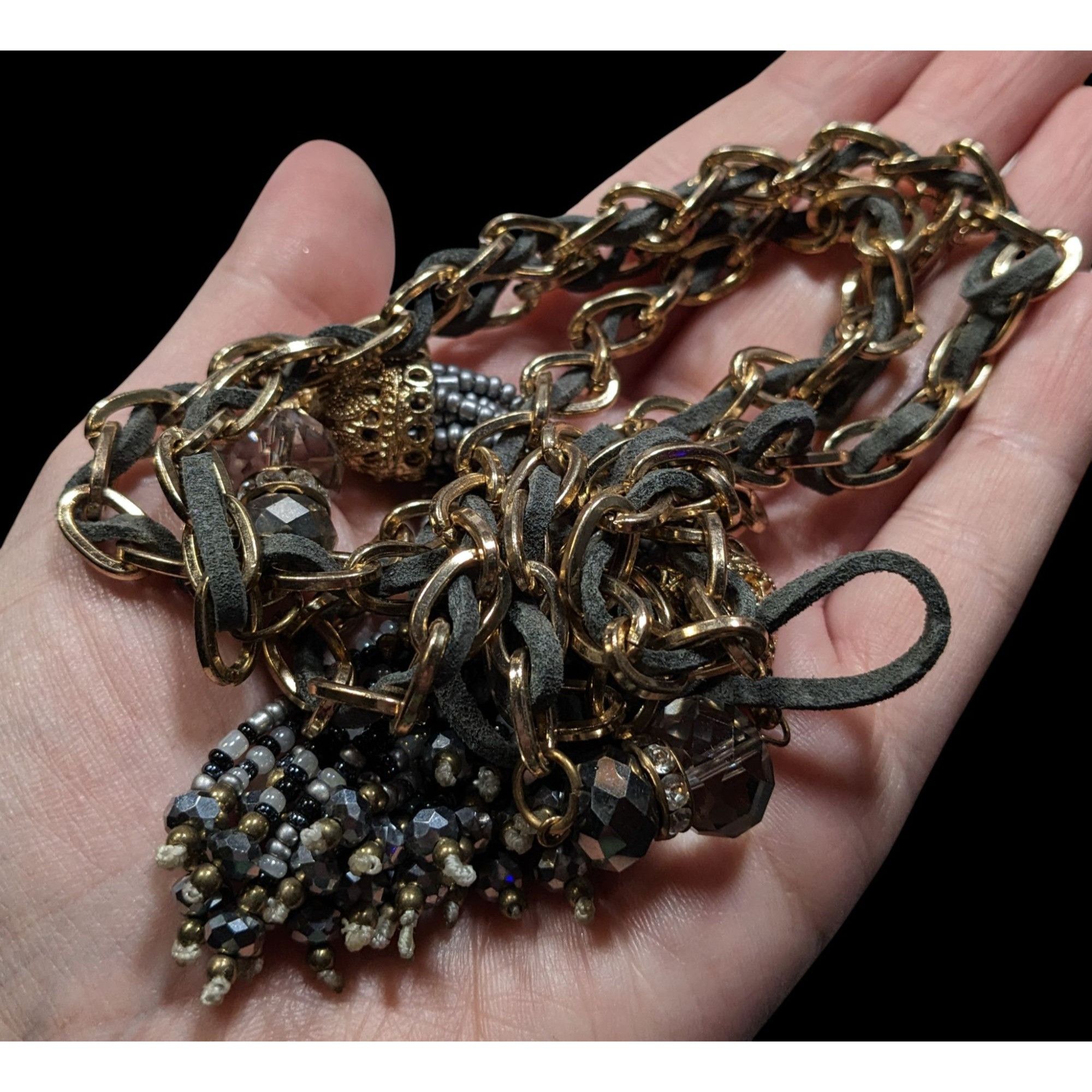 Other Decorative Tassel Pendant Necklace With Gold-Tone Chain & Be Size ONE SIZE - 4 Thumbnail