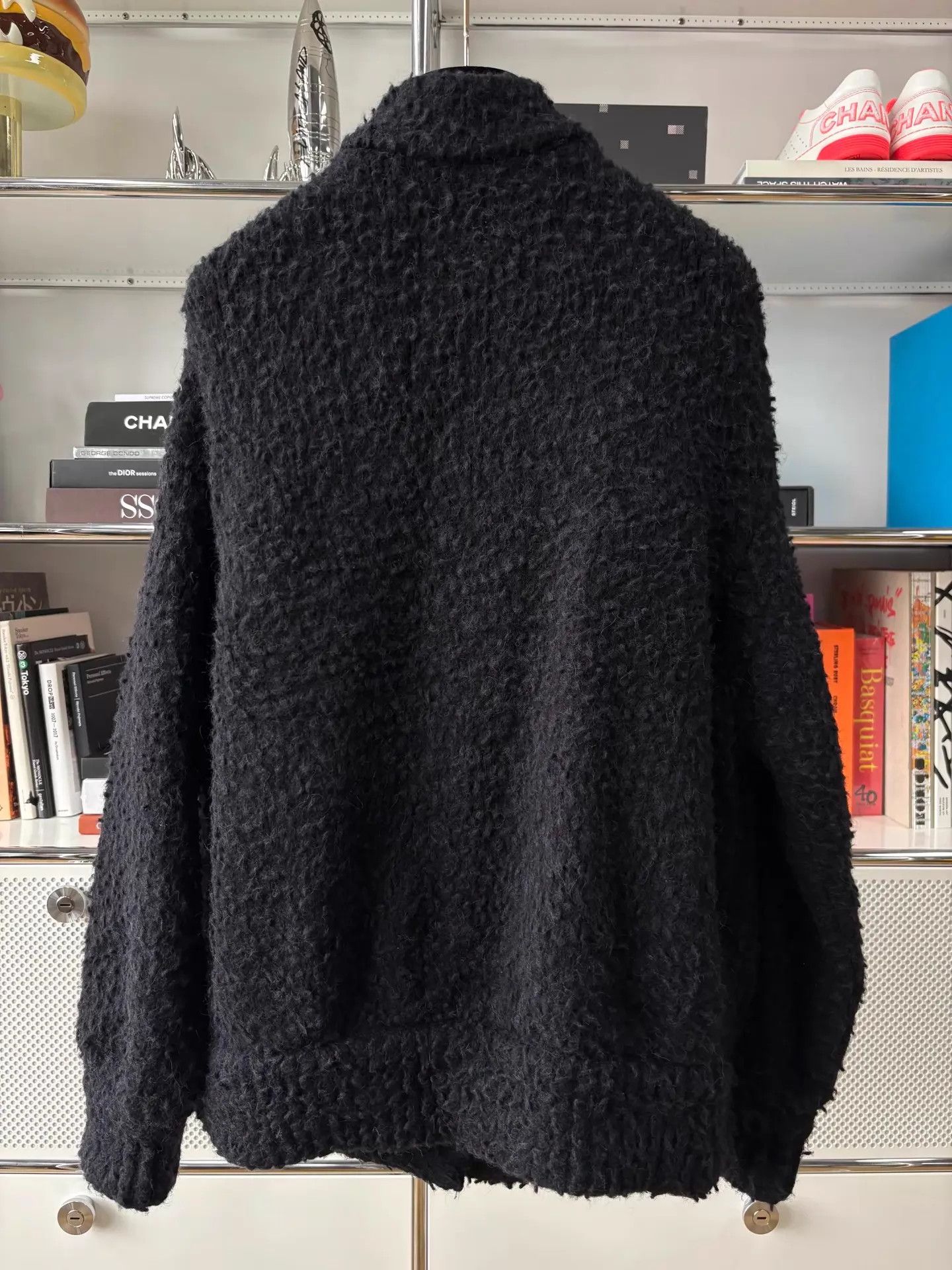 Chanel Chanel Black Silver Bag Buckle Teddy Knit Jacket 36 Women's Size XS / US 0-2 / IT 36-38 - 4 Thumbnail