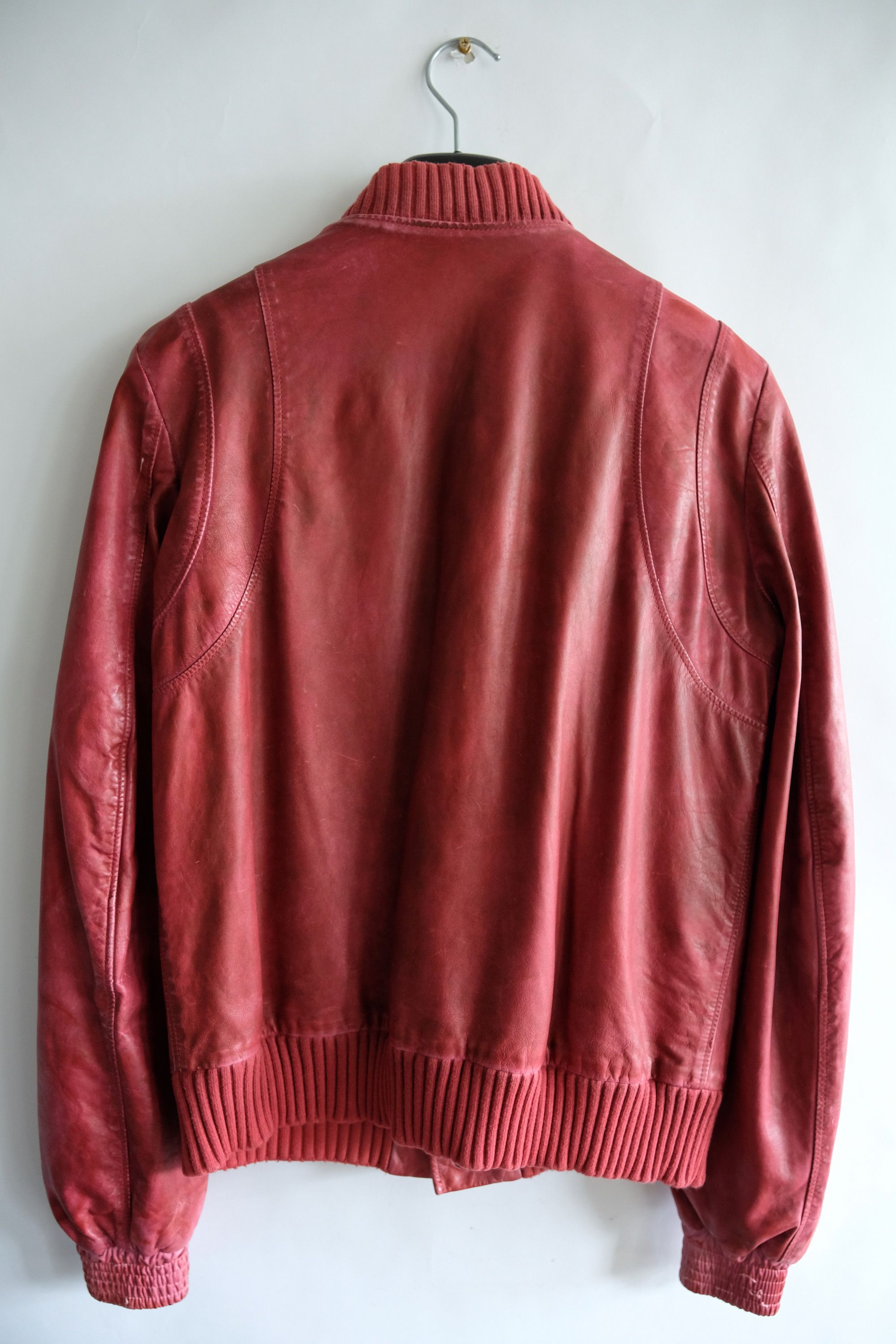 Balmain Balmain Red Leather Jacket SS11 Decarnin Teddy Bomber 48 46 Size US M / EU 48-50 / 2 - 8 Thumbnail