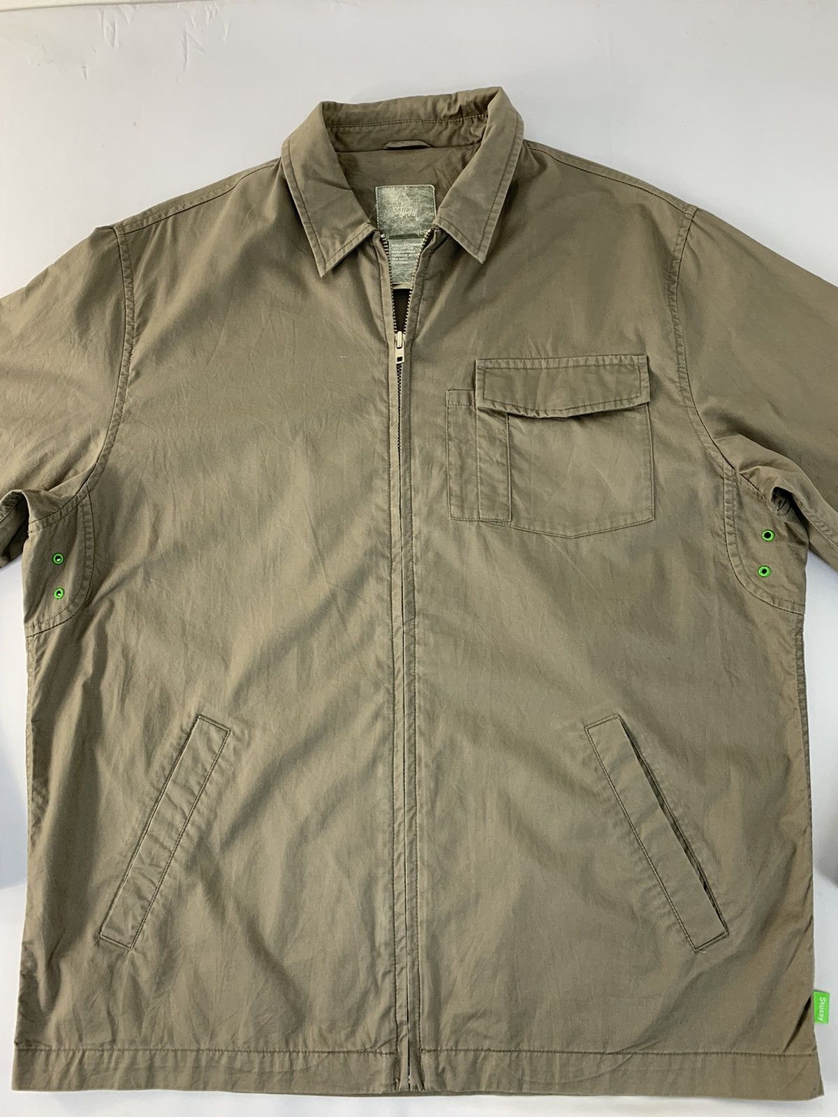 Stussy Hype 90s Stussy Khakis Work Zipper Jacket Size US L / EU 52-54 / 3 - 2 Thumbnail