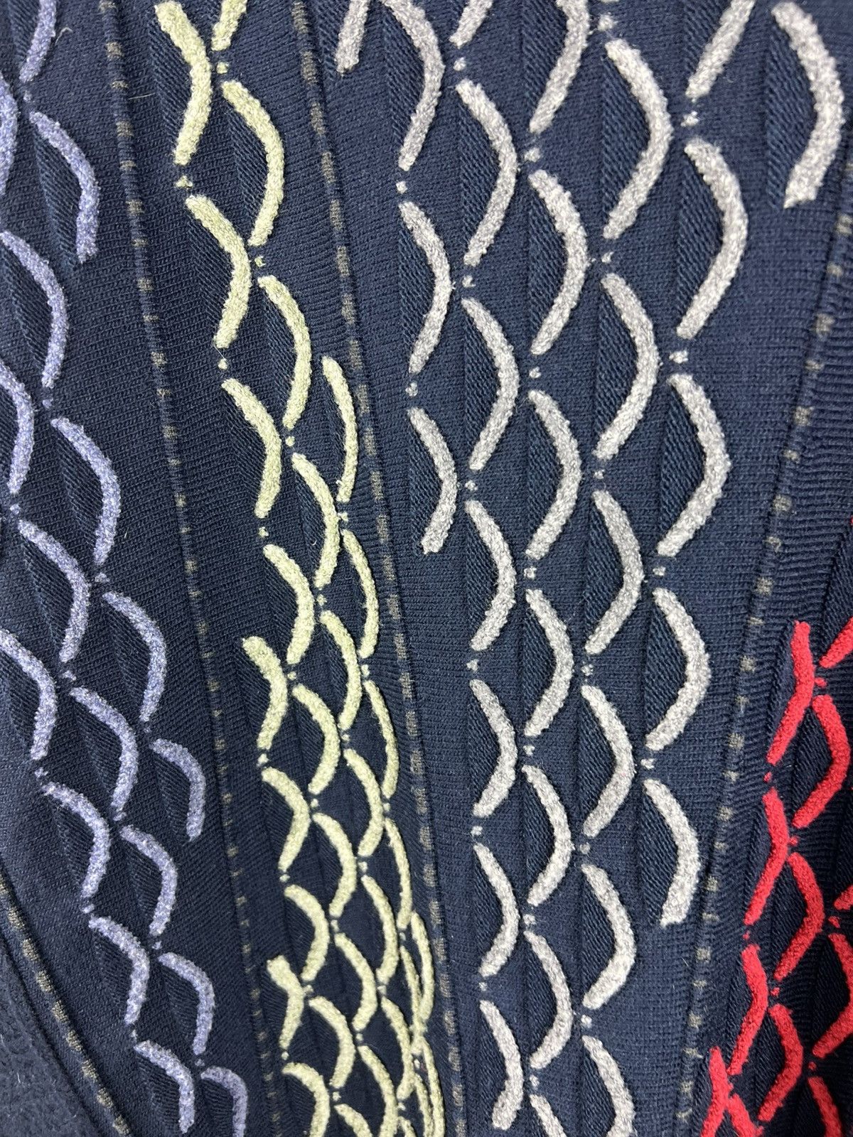 Carlo Colucci Vintage 90s Carlo Colucci scales patterned wool y2k sweater Size US L / EU 52-54 / 3 - 8 Thumbnail