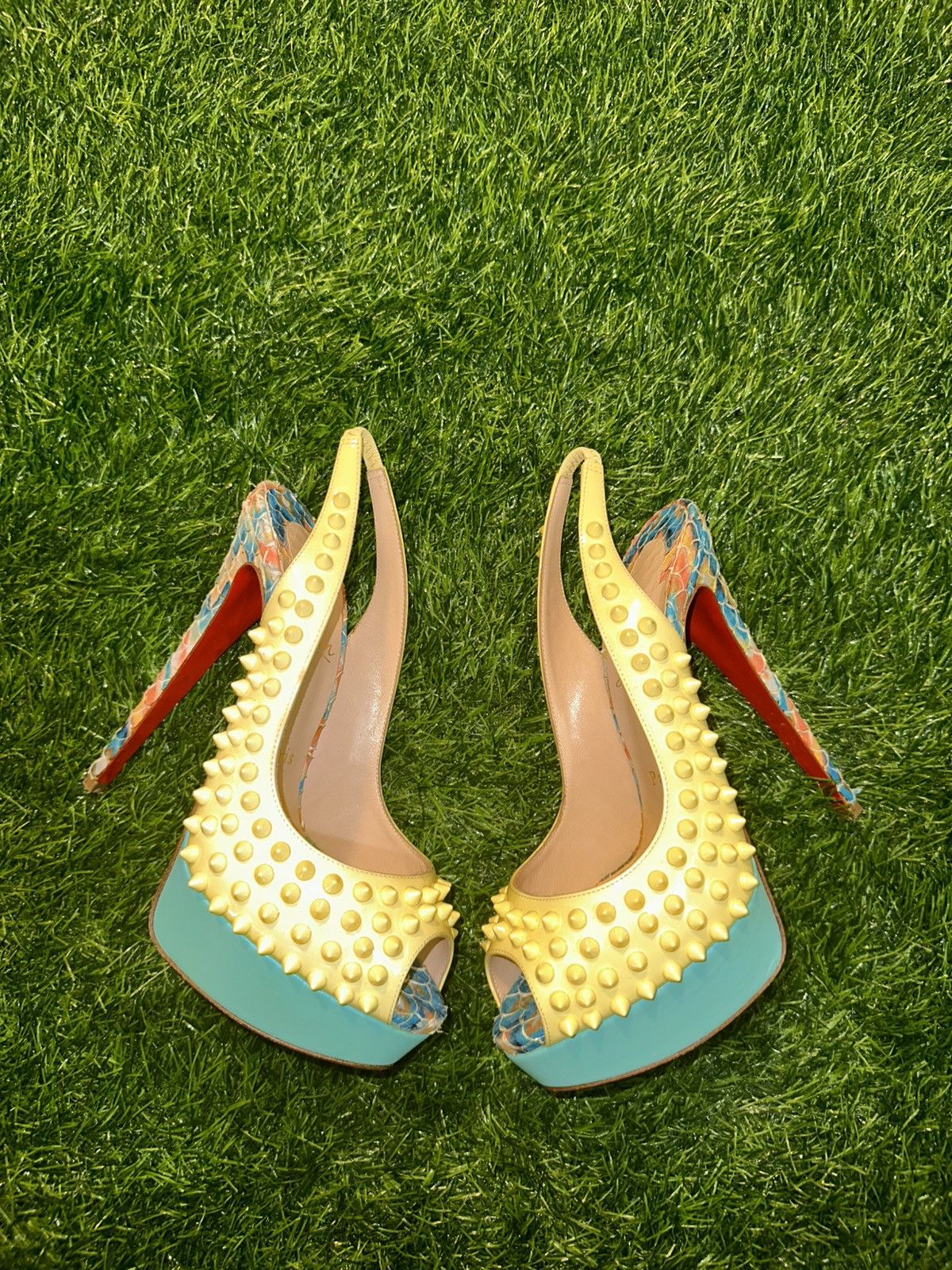 Christian Louboutin Christian Louboutin Lady Peeps 150 Spikes Size 36.5 Size US 6.5 / IT 36.5 - 2 Thumbnail
