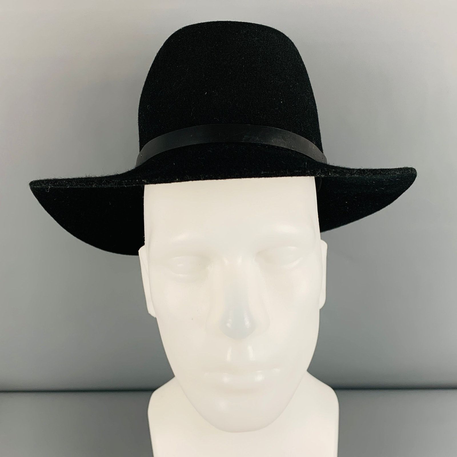 Rag & Bone RAG & BONE Size S Black Wool Felt Hat Size ONE SIZE - 2 Thumbnail