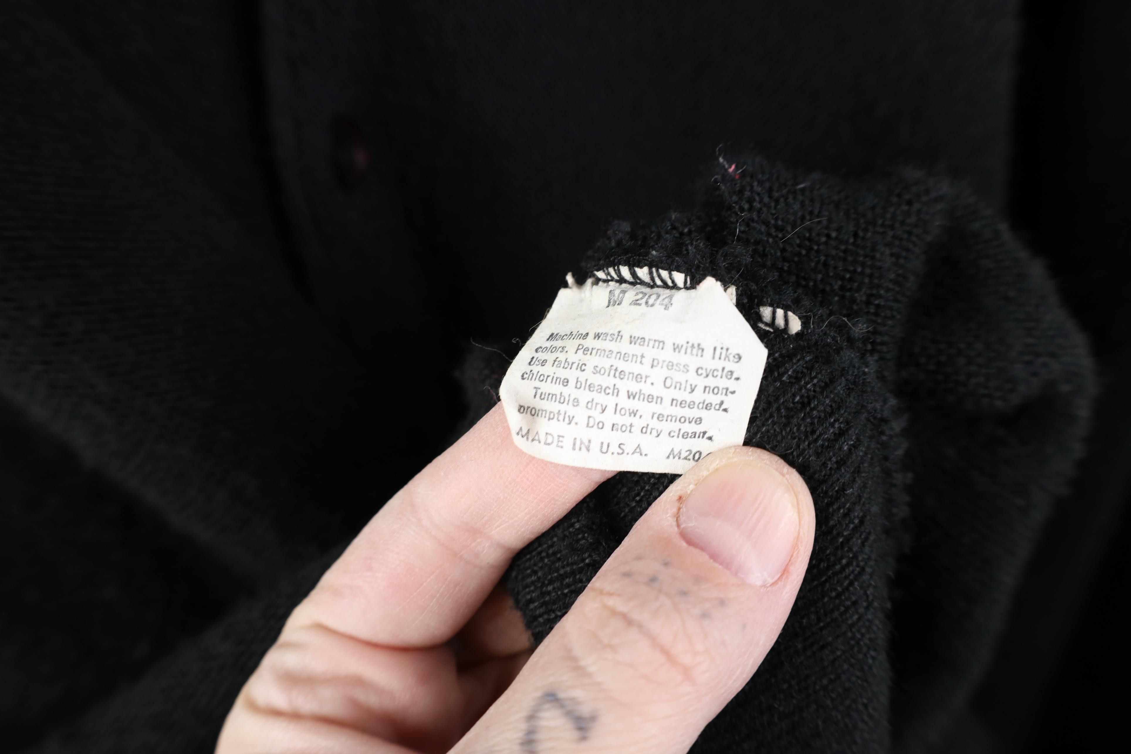 Vintage Vintage 90s Streetwear Cobain Cardigan Sweater Black USA Size US XL / EU 56 / 4 - 9 Thumbnail