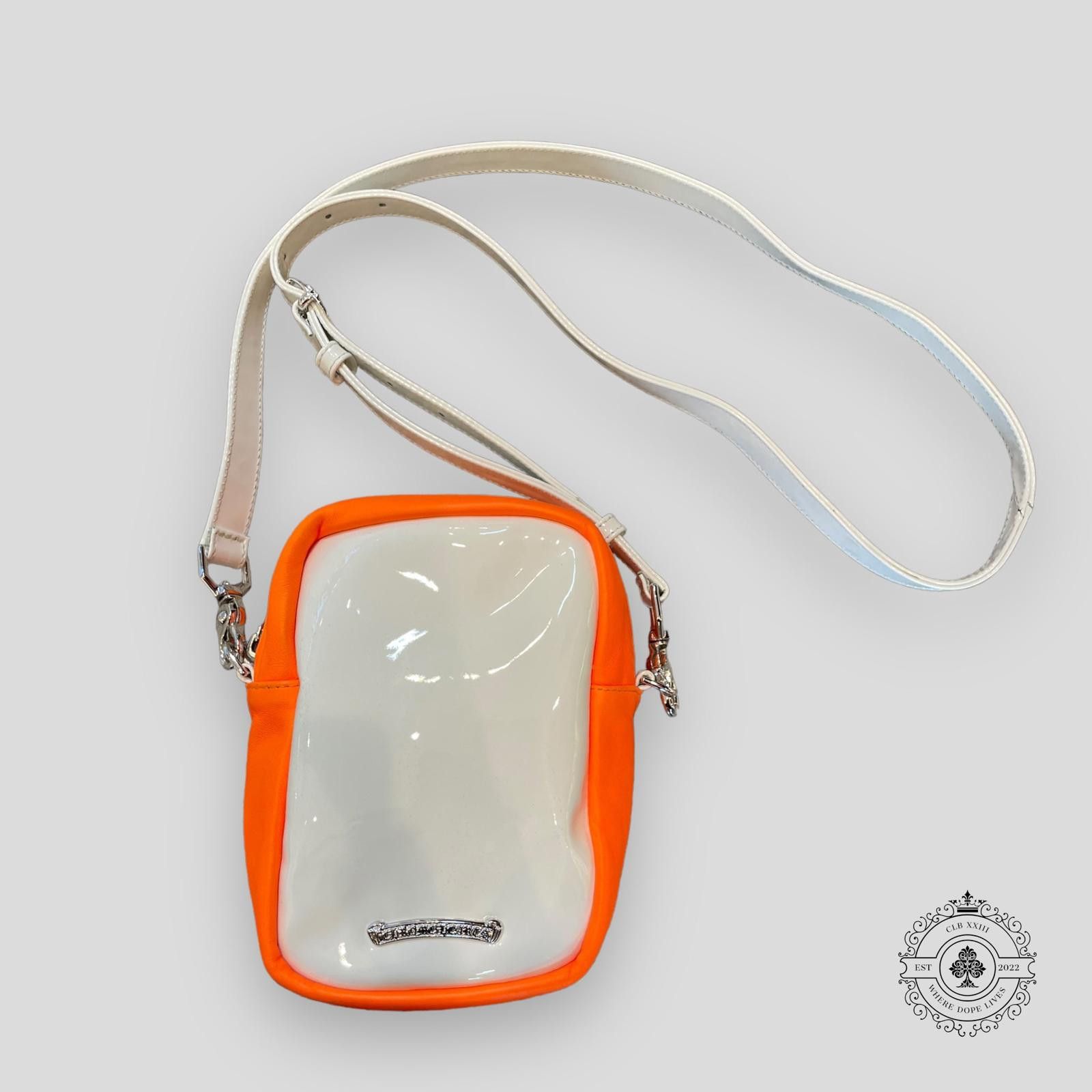 Chrome Hearts Chrome Hearts Patent Leather Cross Patch Bag in Orange/White Size ONE SIZE - 2 Thumbnail