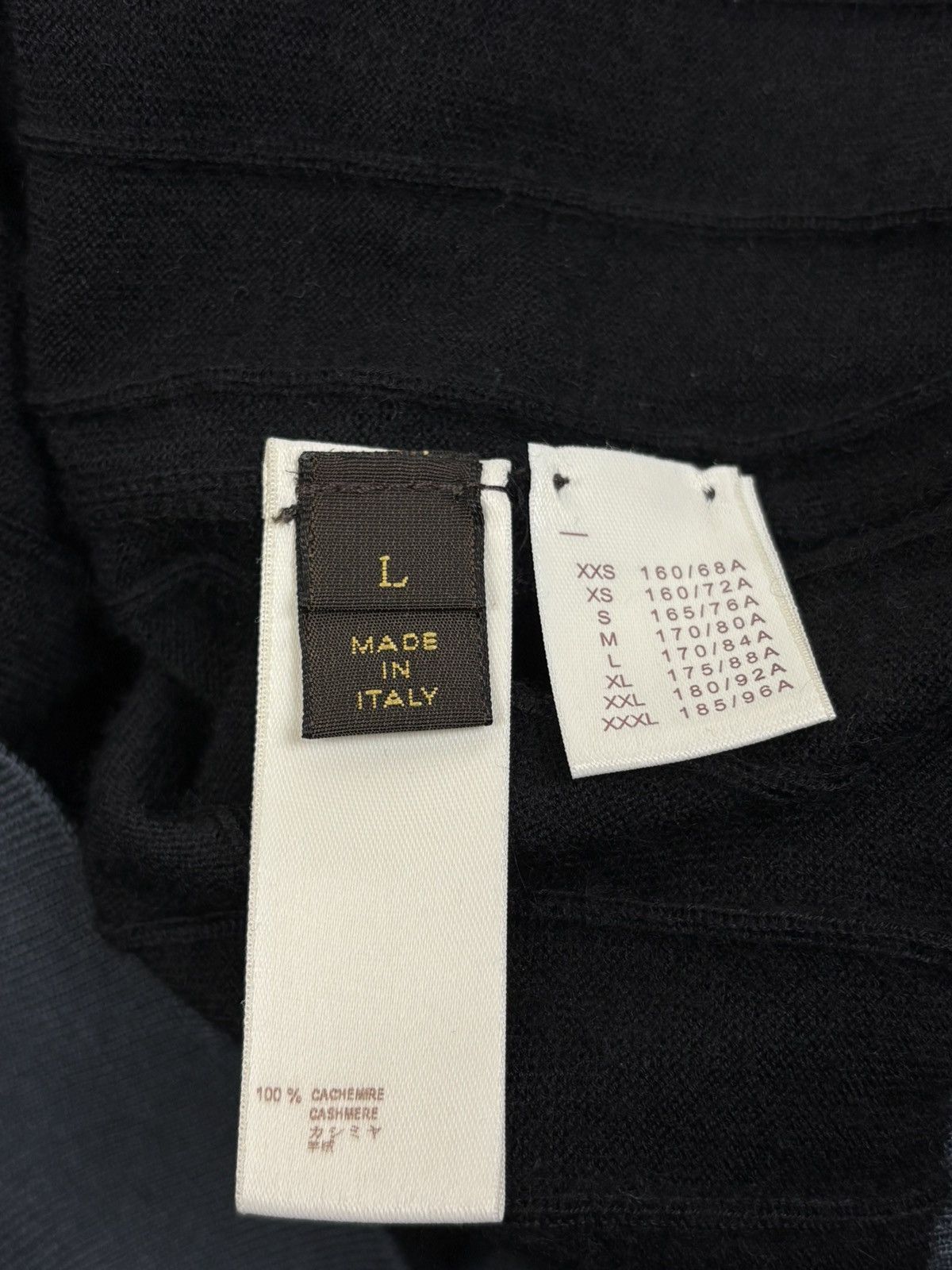 Louis Vuitton Louis Vuitton Cashmere Wool Ribbed Henley Knit Sweater L Size US L / EU 52-54 / 3 - 7 Thumbnail