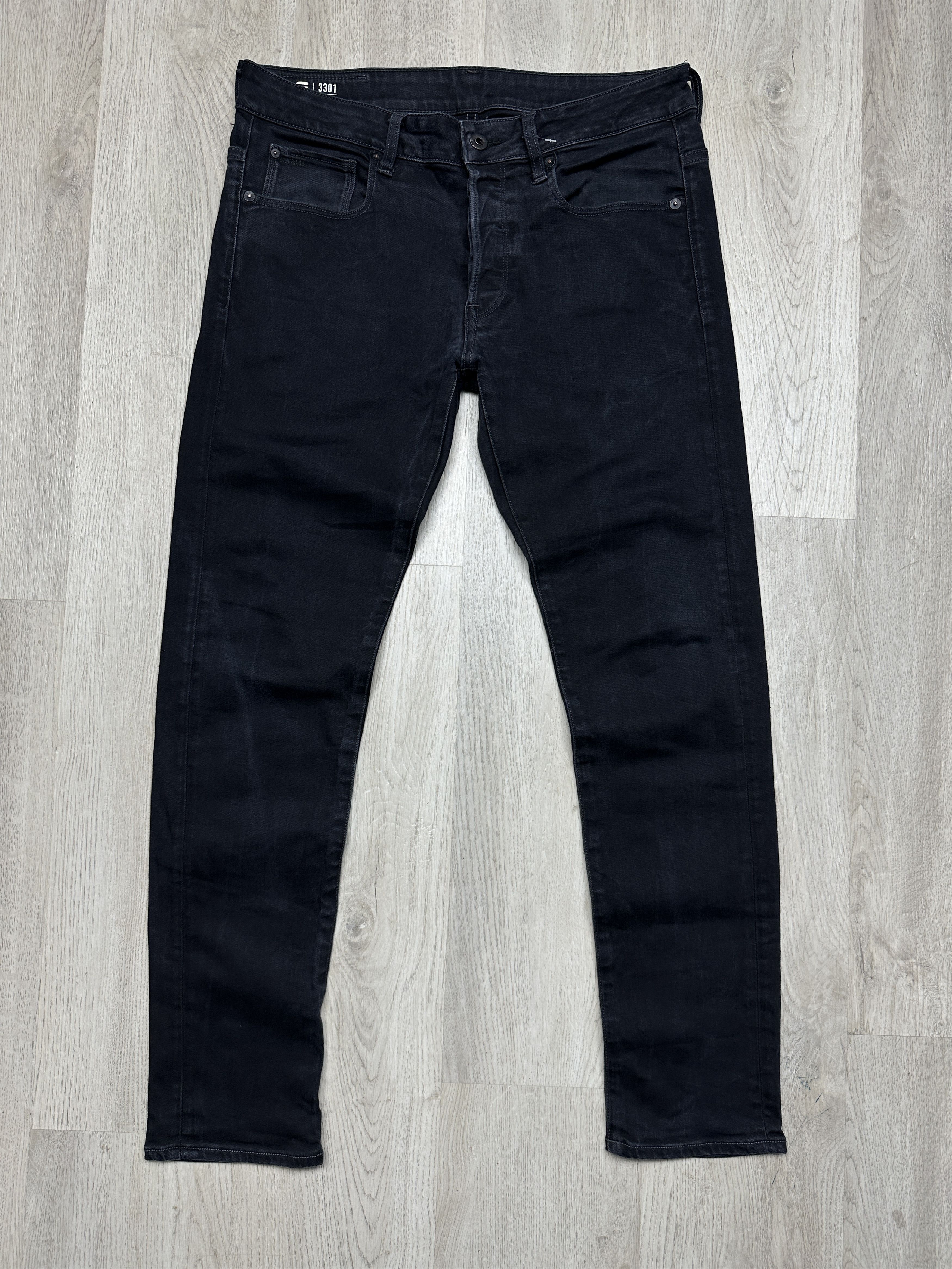 G-Star G Star Raw 3301 Slim Mens Denim Pants Jeans Size US 33 - 1 Thumbnail