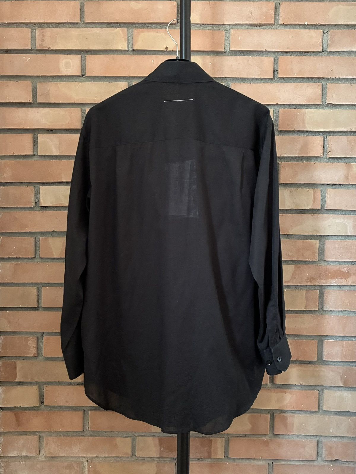 MM6 Maison Margiela MM6 black long-sleeve button shirt Size S / US 4 / IT 40 - 4 Thumbnail