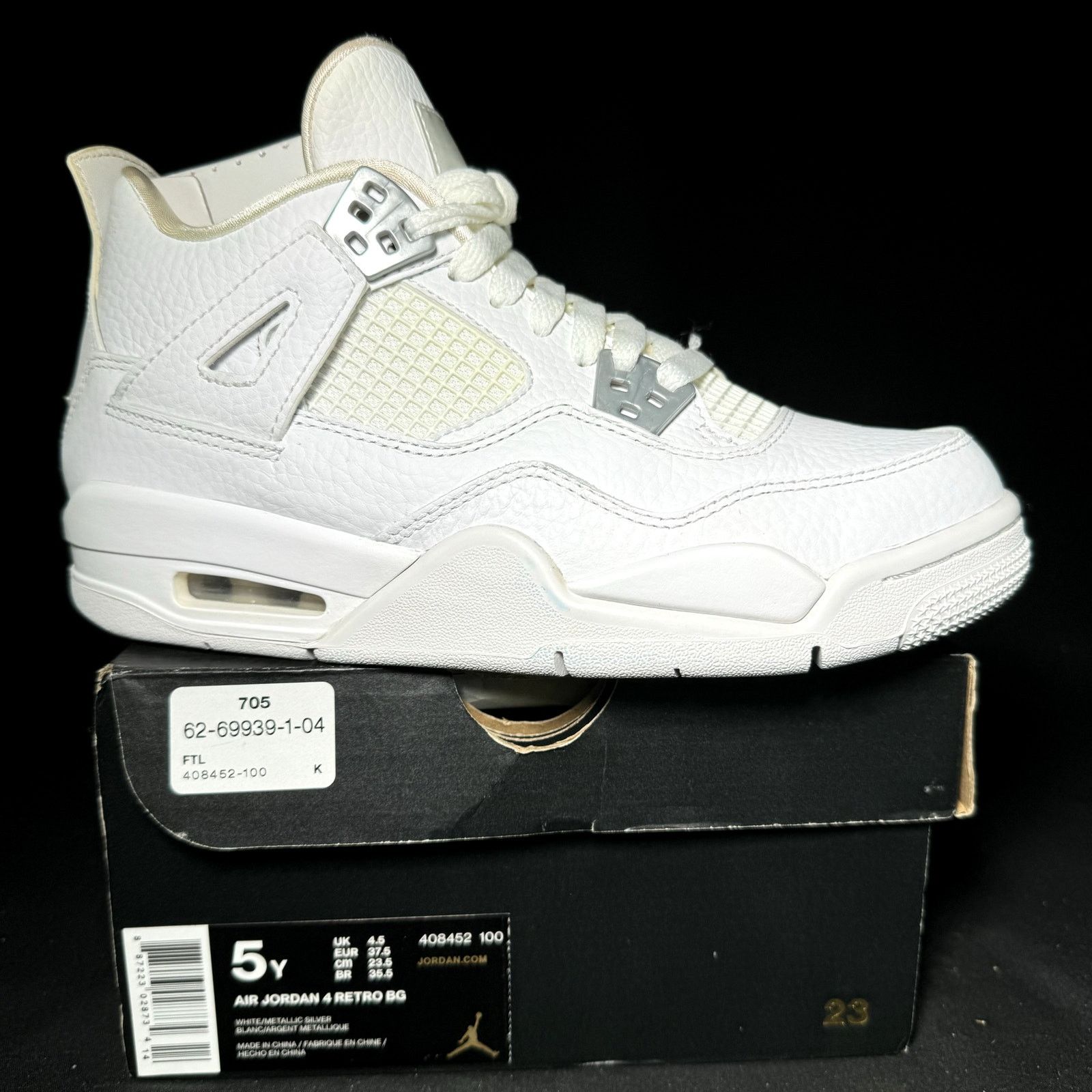 Jordan Brand × Nike Size 5 - Nike Air Jordan 4 Retro GS Pure Money 2017 Shoes Size US 5 / EU 37 - 1 Thumbnail