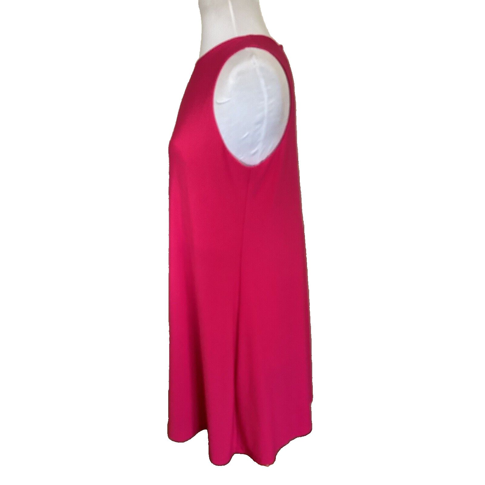 Ralph Lauren RALPH LAUREN HOT BARBIE PINK A-LINE SLINKY TANK DRESS 10 Size L / US 10 / IT 46 - 2 Thumbnail