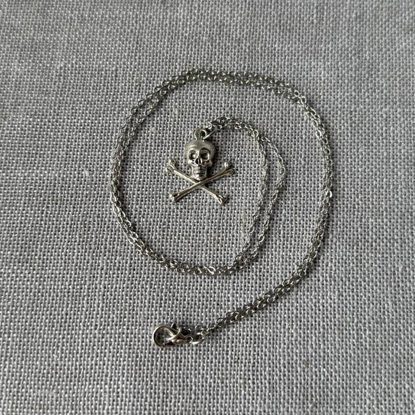 Other PIRATE SKULL & BONES NECKLACE MENS Size ONE SIZE - 2 Thumbnail