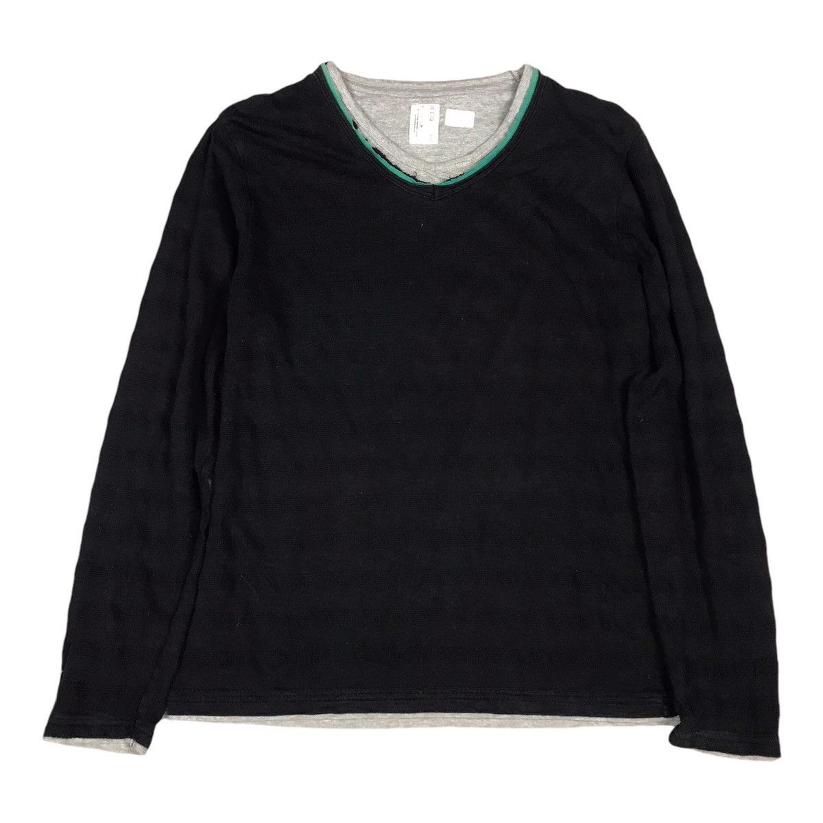 Japanese Brand DOUBLE SHIRT STYLE JAPAN BLACK TSHIRT IFSIXWASNINE STYLE Size US L / EU 52-54 / 3 - 1 Thumbnail