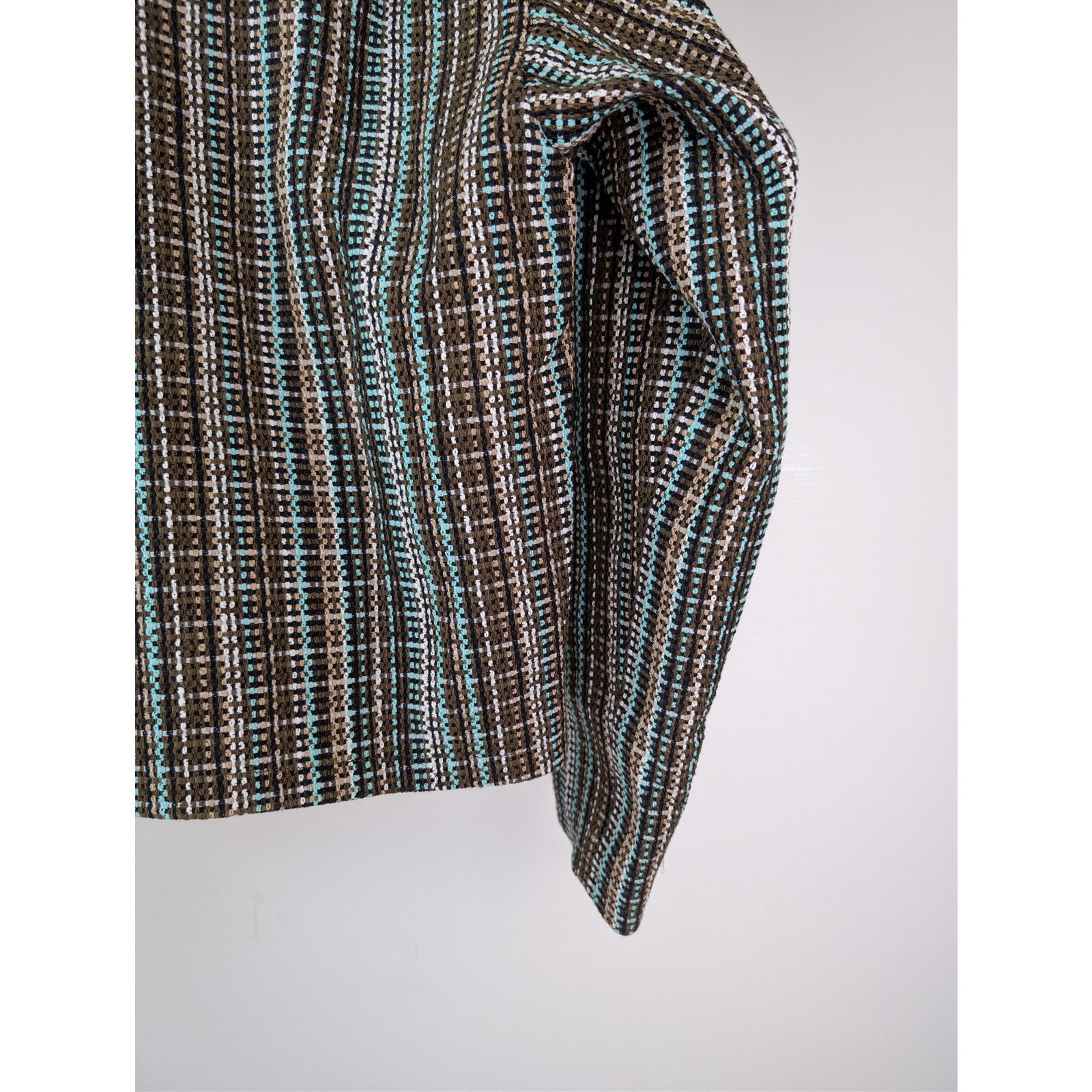 Bottega Veneta o1rshd1 Multicoloured Cotton Check Blouson Jacket in Black Size US M / EU 48-50 / 2 - 16 Thumbnail