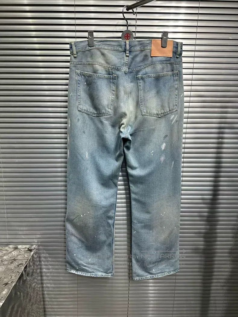 Acne Studios Acne Studios Light blue yellow mud water-washed distressed Size US 32 / EU 48 - 2 Thumbnail