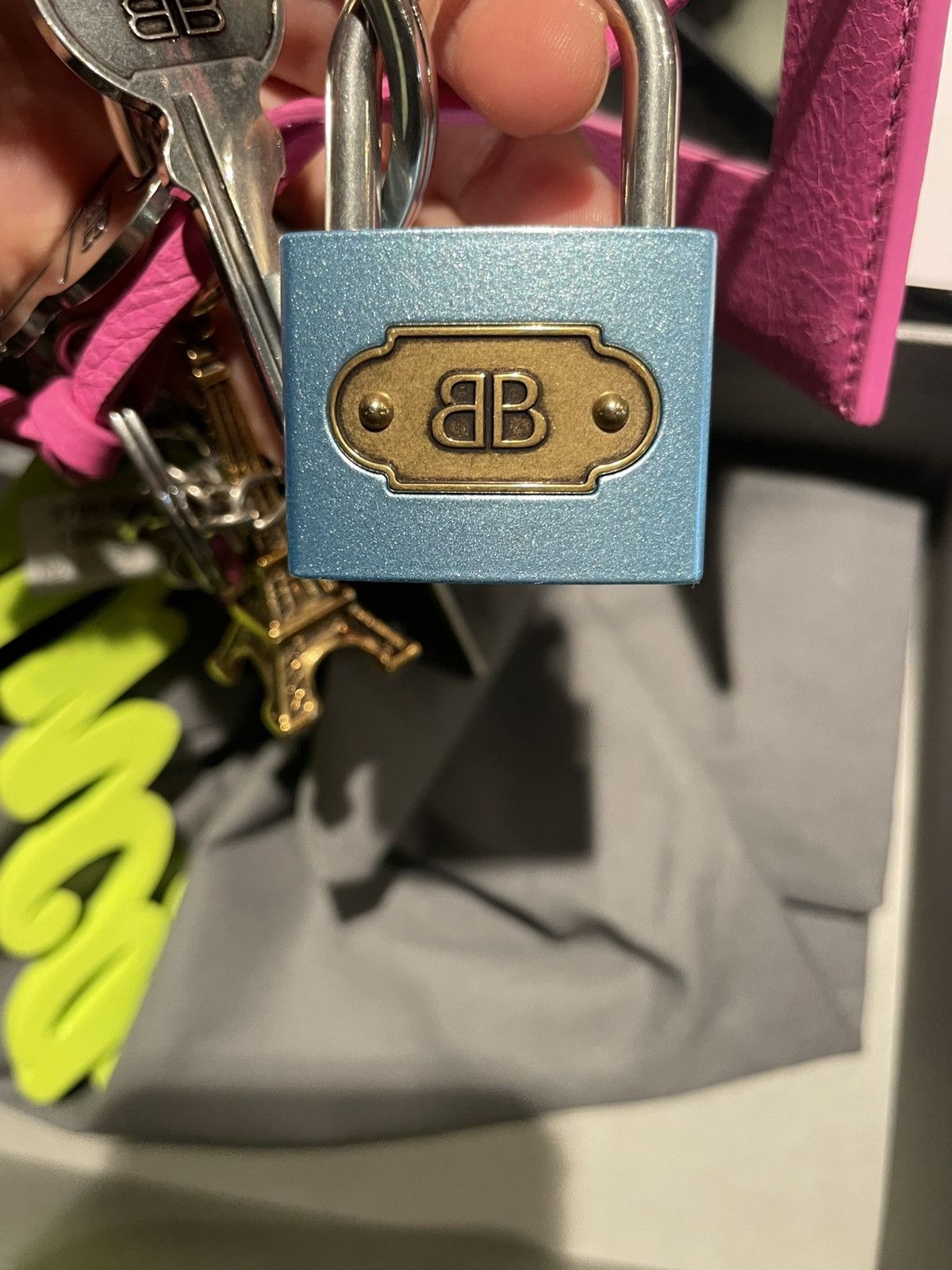 Balenciaga Medium subway mirror keyring Size ONE SIZE - 6 Thumbnail