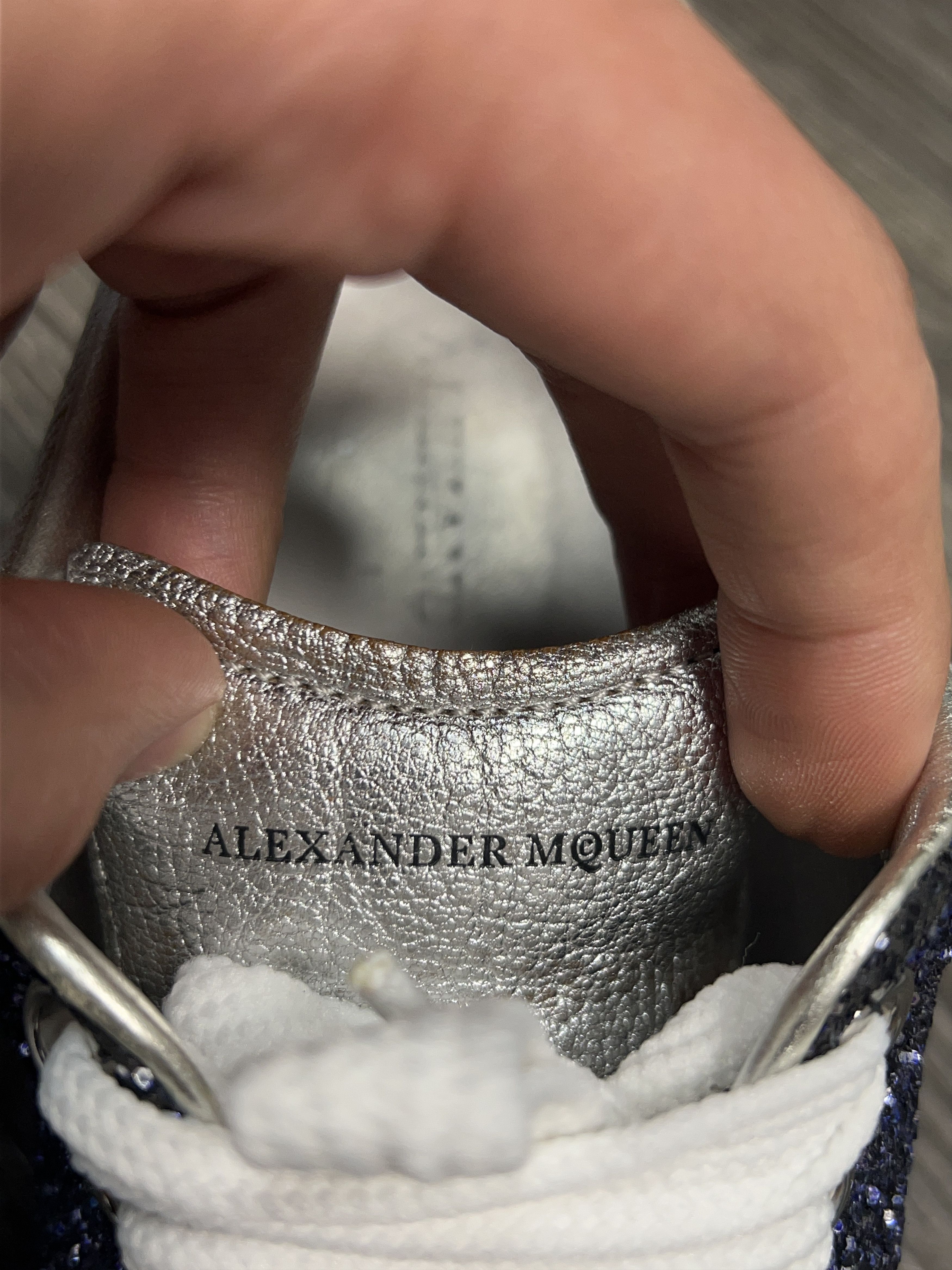Womens Oversized Glitter Sneakers Shoes Size 36 1/2 US 6.5