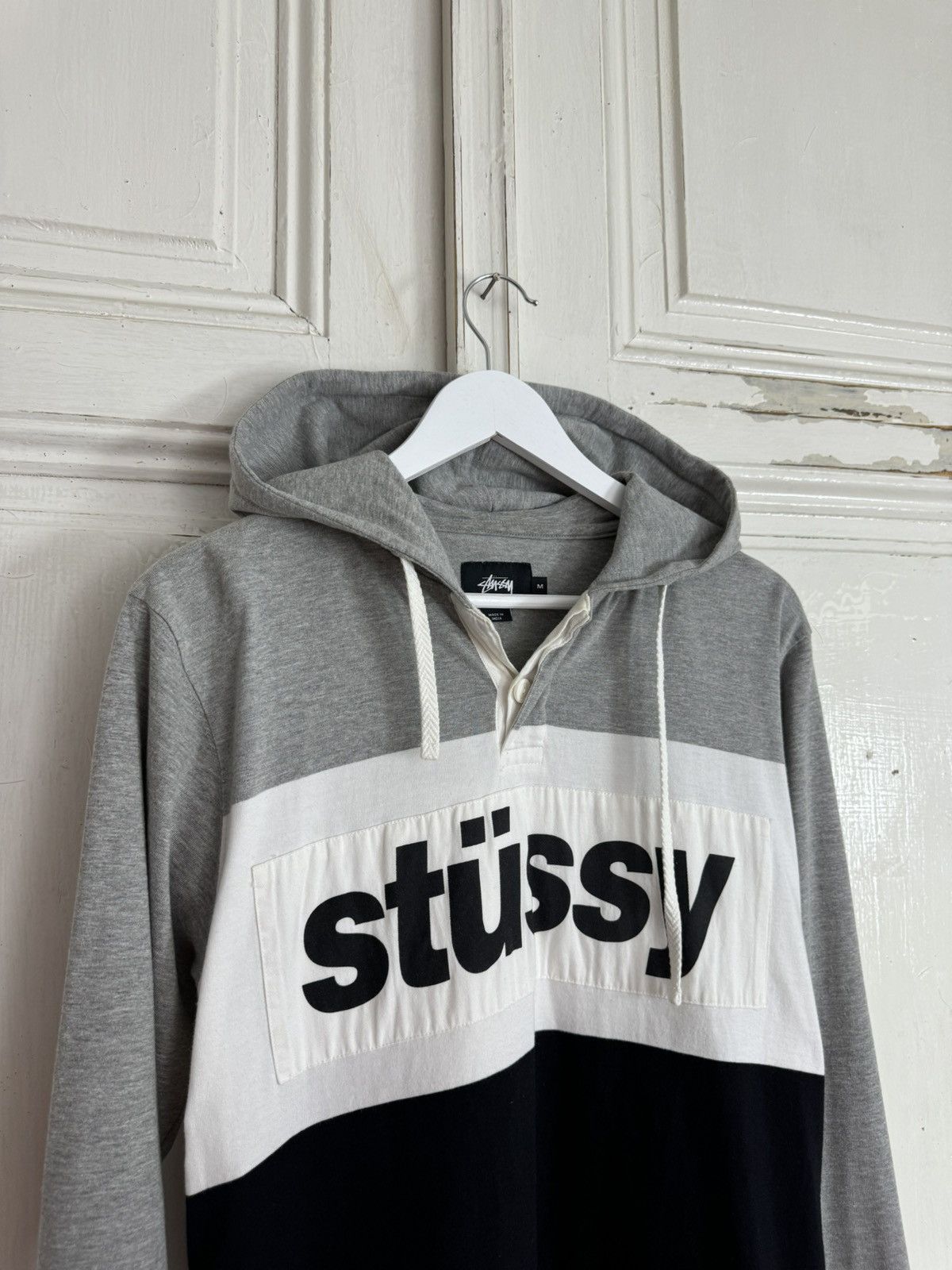 Stussy × Vintage Stussy Big Logo Light Hoodie Size US M / EU 48-50 / 2 - 3 Thumbnail