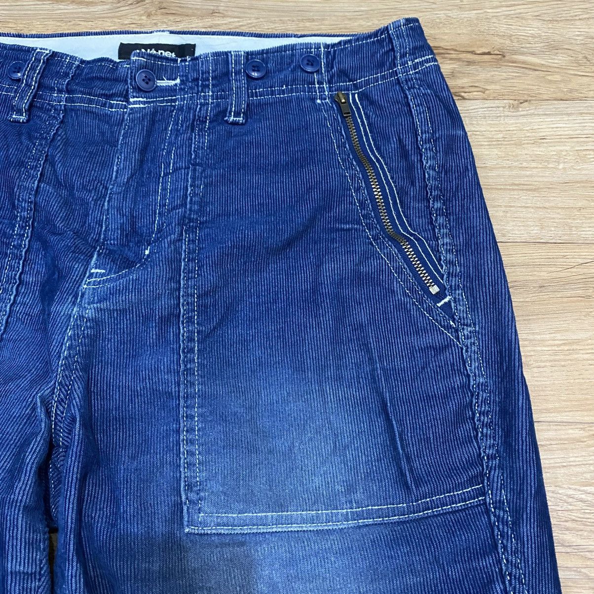 Ne-Net 90s Ne-Net By Issey Miyake Fatigue Blue Corduroy Pants Size US 30 / EU 46 - 4 Thumbnail