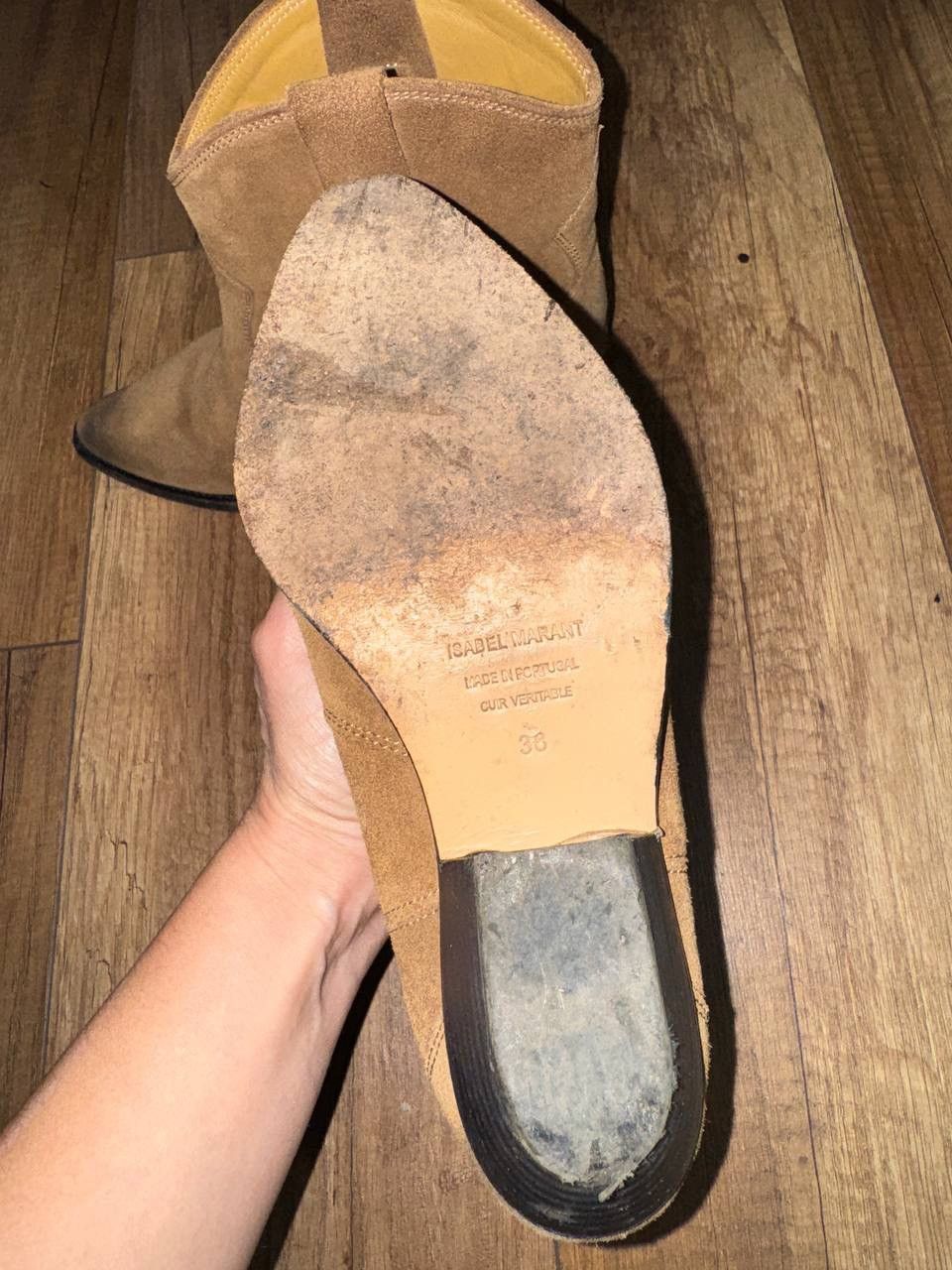 Isabel Marant Isabel Marant Dewina Suede Western Boots Camel 38 Size US 8 / IT 38 - 6 Thumbnail