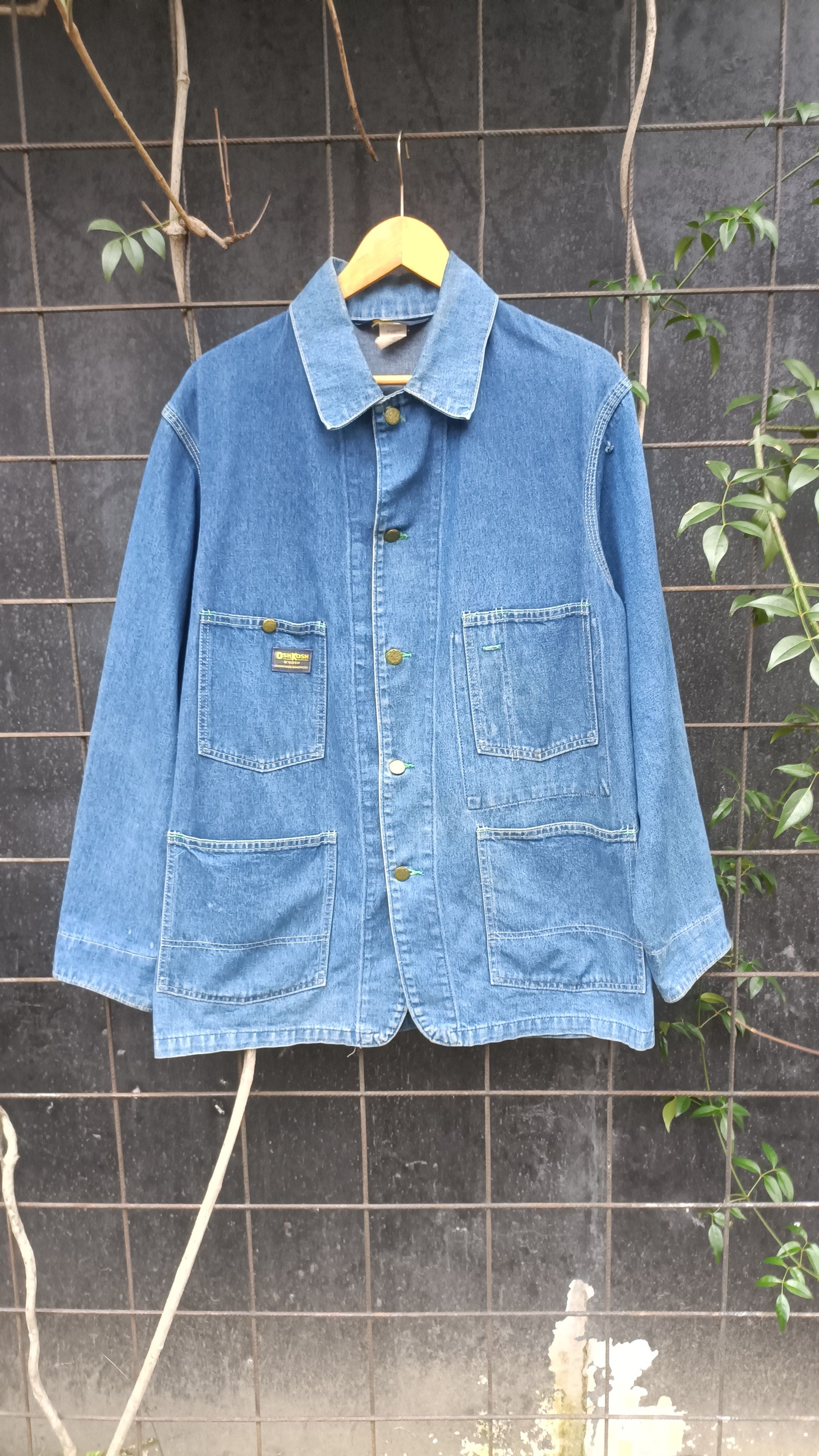 Oshkosh Oshkosh vtg 70s-80s chore Coat denim jacket Size US L / EU 52-54 / 3 - 1 Thumbnail