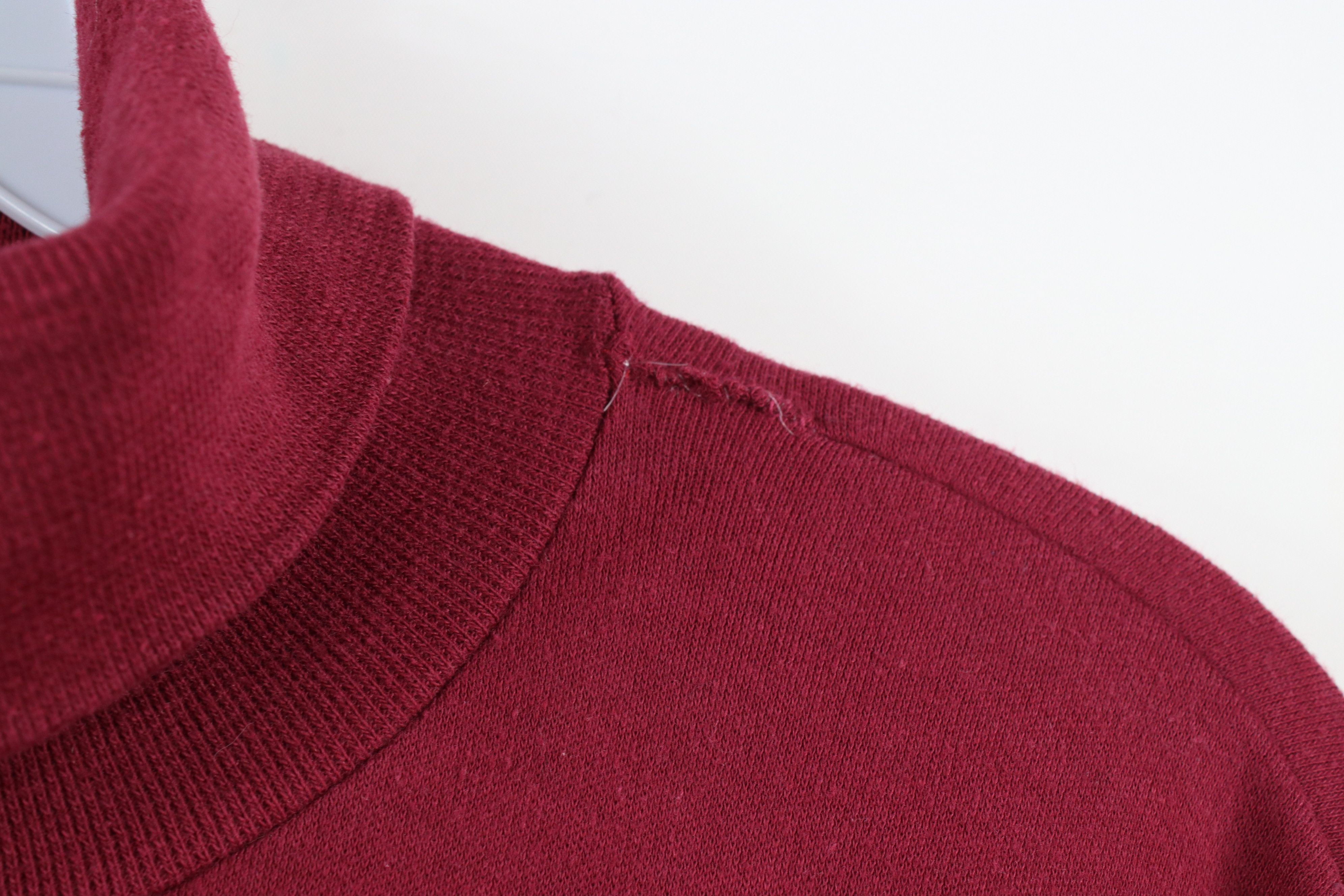 Vintage × Wrangler Vintage 70s 80s Wrangler Blank Turtleneck T-Shirt Red USA Size US XL / EU 56 / 4 - 7 Thumbnail