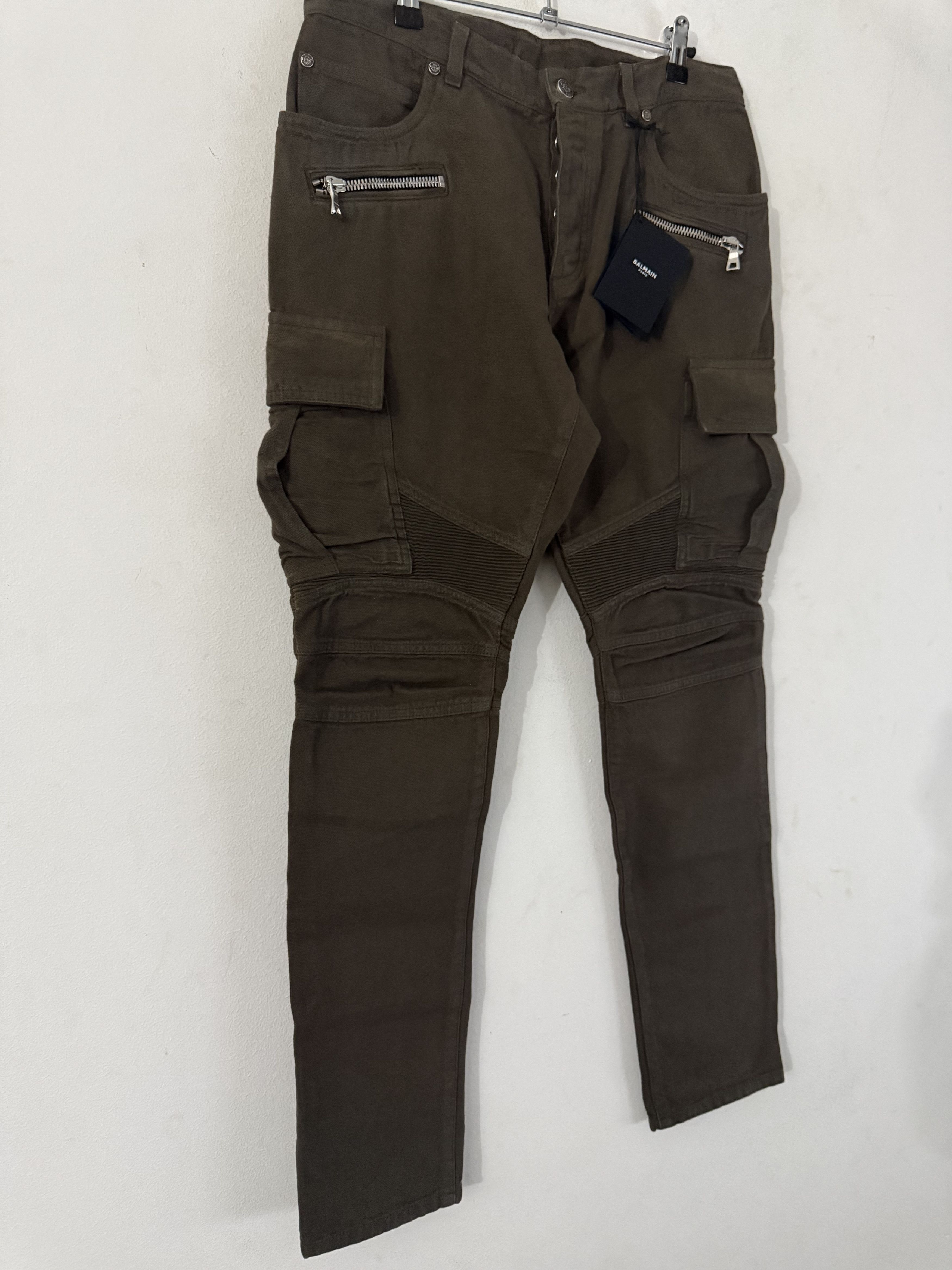 Balmain Skinny-Fit Cargo Trousers Size US 31 - 5 Thumbnail