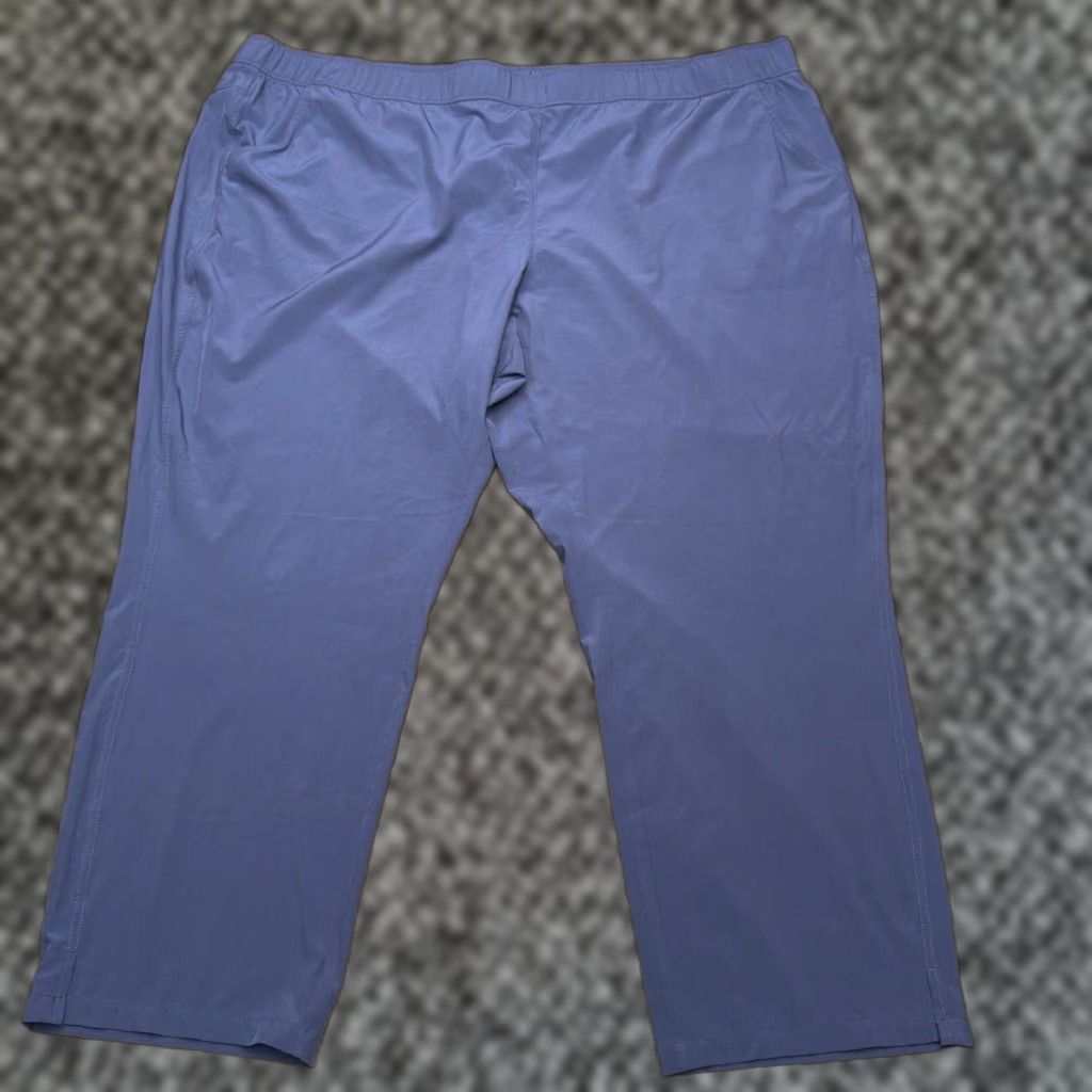 Eddie Bauer Eddie Bauer Pants Womens 3X Cargo Straight Pants Blue High Rise Zip Pocket Stretch Performance Women Size 40" / US 18 - 1 Thumbnail