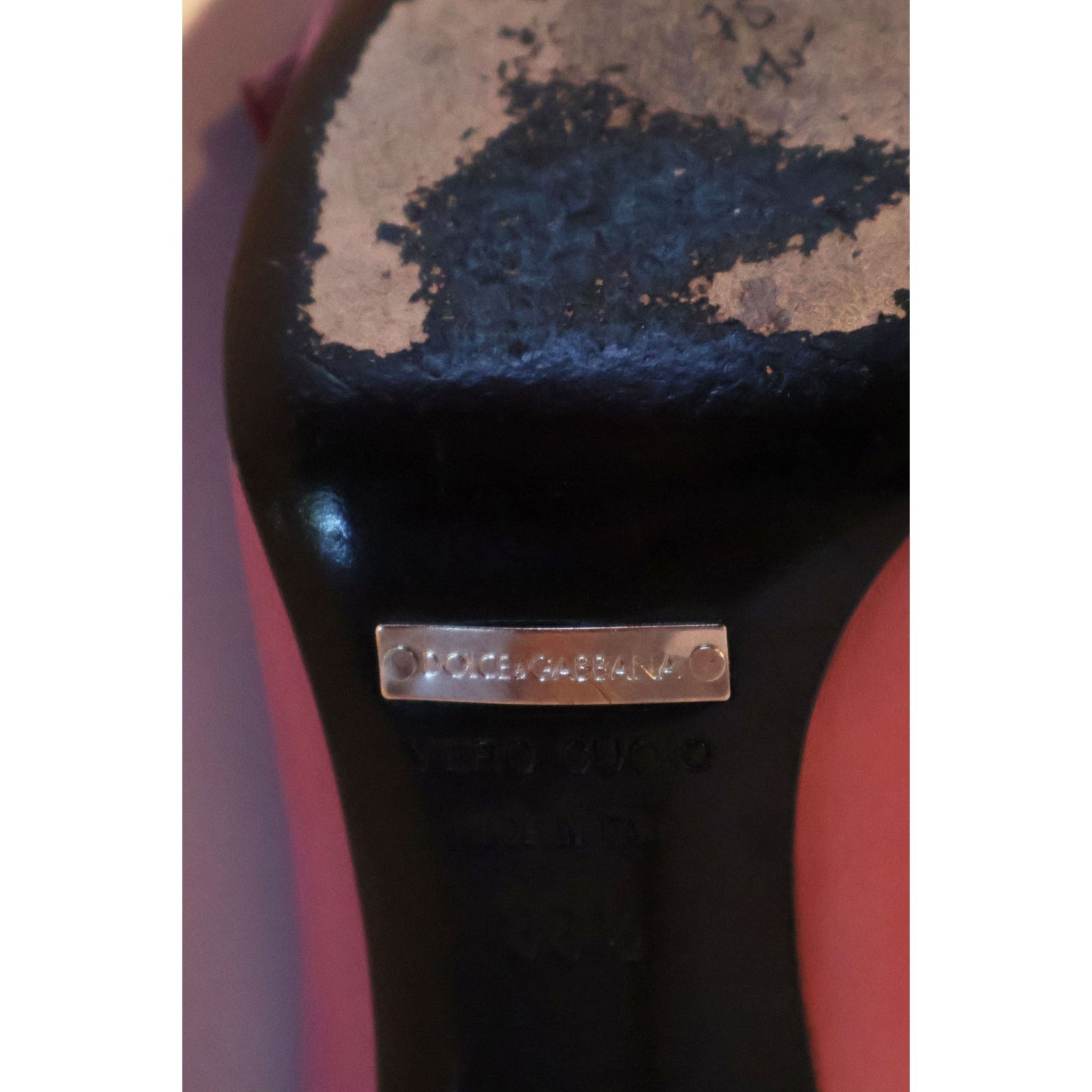 Dolce & Gabbana Vintage Dolce and Gabbana Pink Leather Pointy Toe Stiletto Size US 7.5 / IT 37.5 - 9 Thumbnail