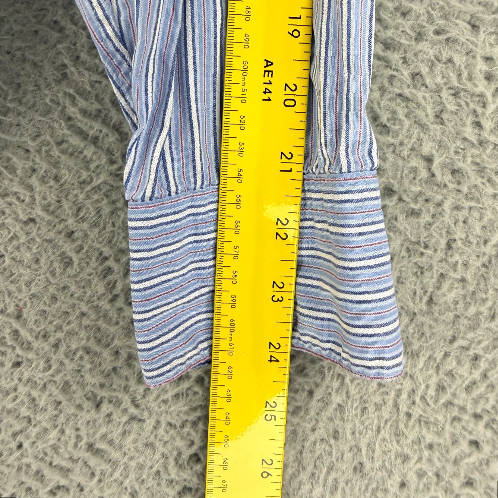 Vintage VINTAGE Barneys New York Button-Up Shirt Mens Large Blue Striped Long Sleeve Size US L / EU 52-54 / 3 - 7 Thumbnail