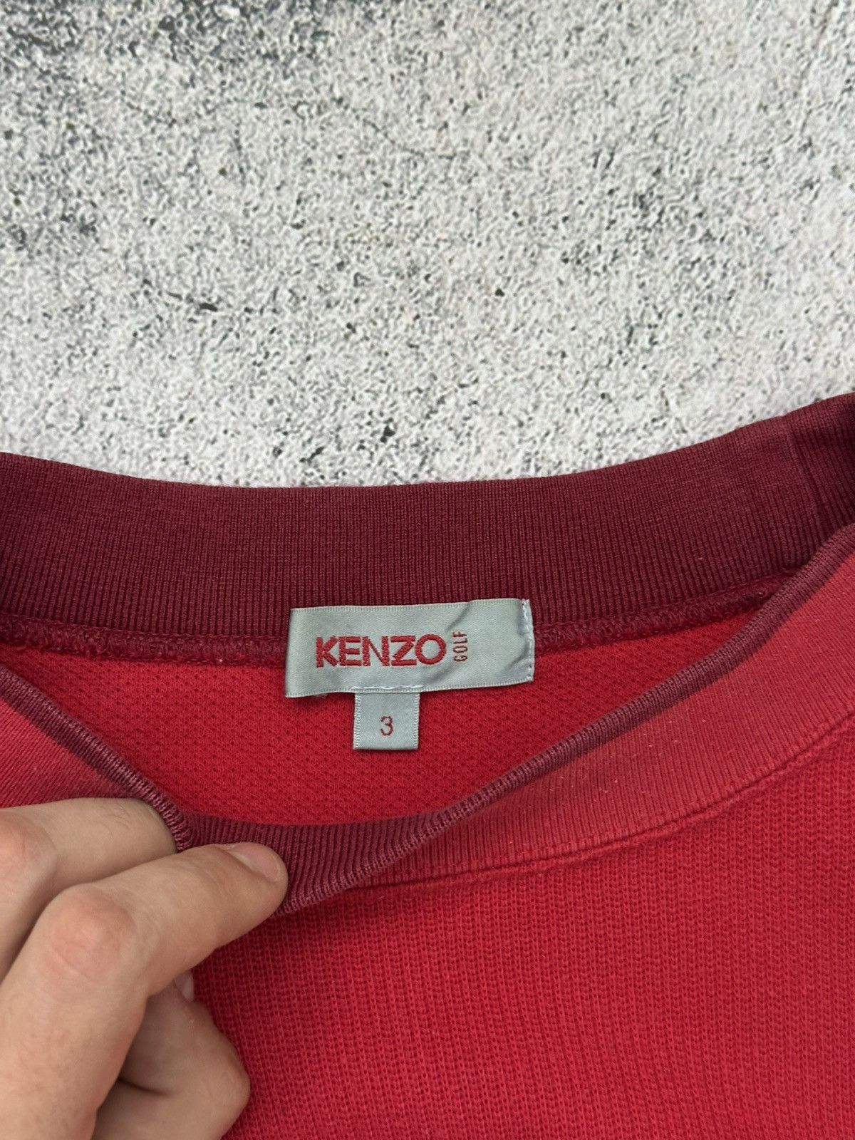 Kenzo Kenzo Golf Sweatshirt Men's M Size Red Logo Made In Japan Size US M / EU 48-50 / 2 - 7 Thumbnail