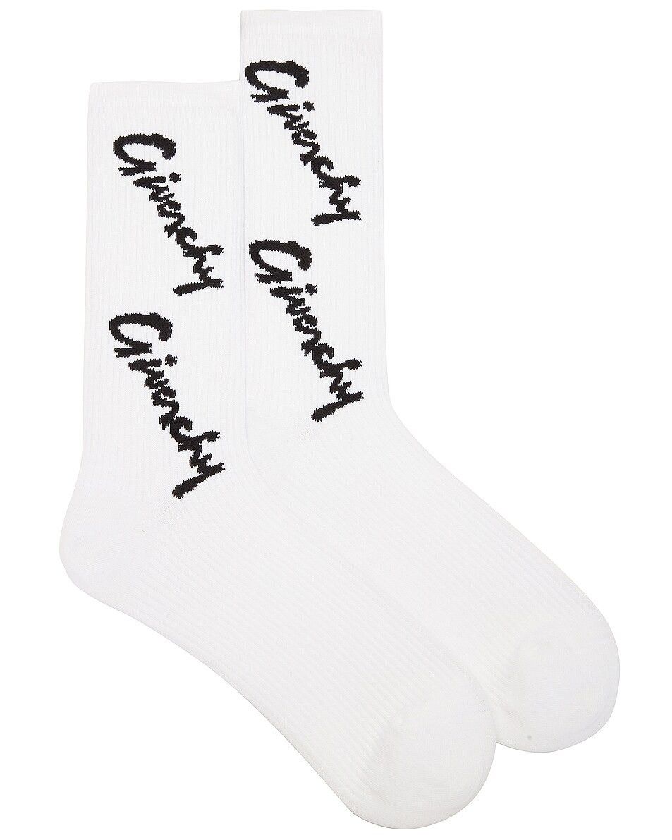 image of Givenchy O1Srvl11E0524 Size: Os Socks In White, Men's